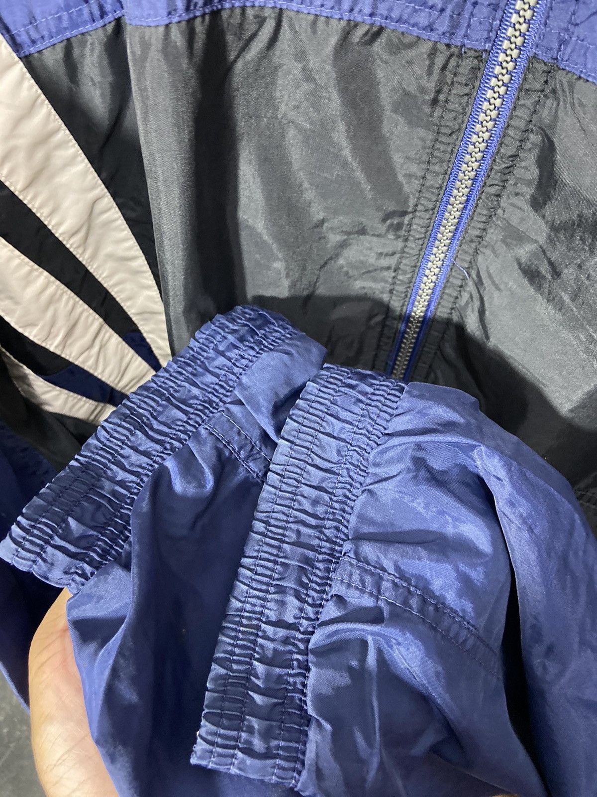 Adidas × Vintage Vintage 90s Adidas Light Jacket Blue Size US XXL / EU 58 / 5 - 12 Thumbnail