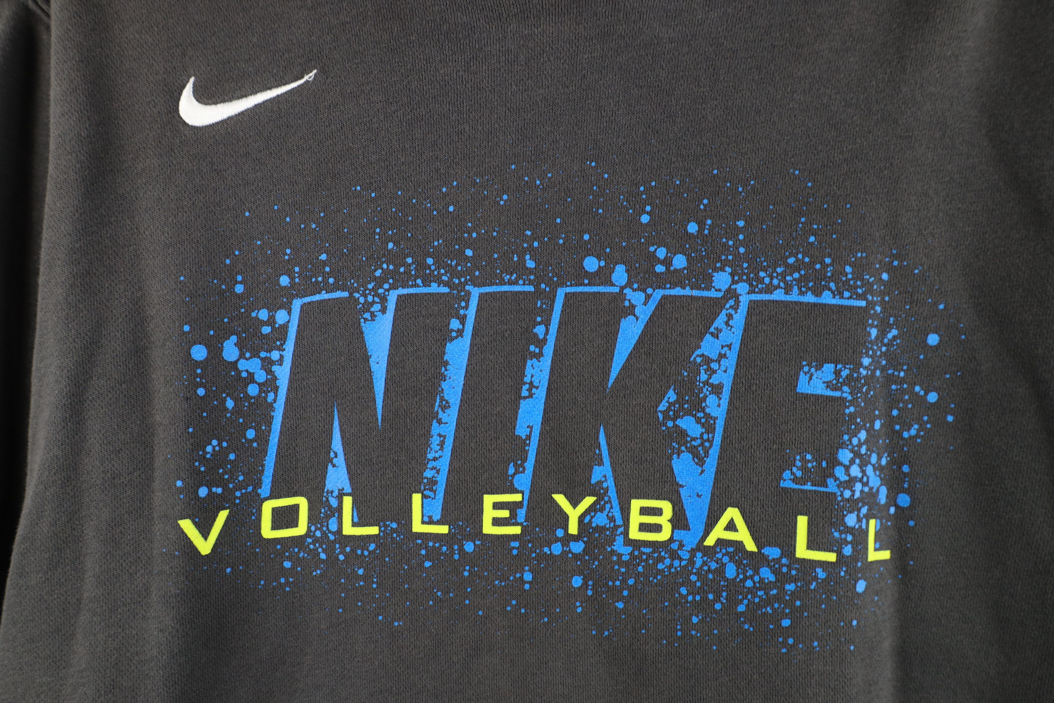 Nike Vintage Y2K Nike Volleyball Spell Mini Swoosh Hoodie Gray Size L / US 10 / IT 46 - 4 Thumbnail