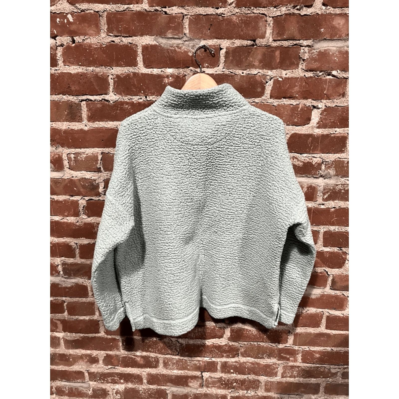 Vintage Aerie Womens Sweatshirt 1/4 Button Up Mock Neck Fleece Grey Size Medium Size M / US 6-8 / IT 42-44 - 2 Thumbnail