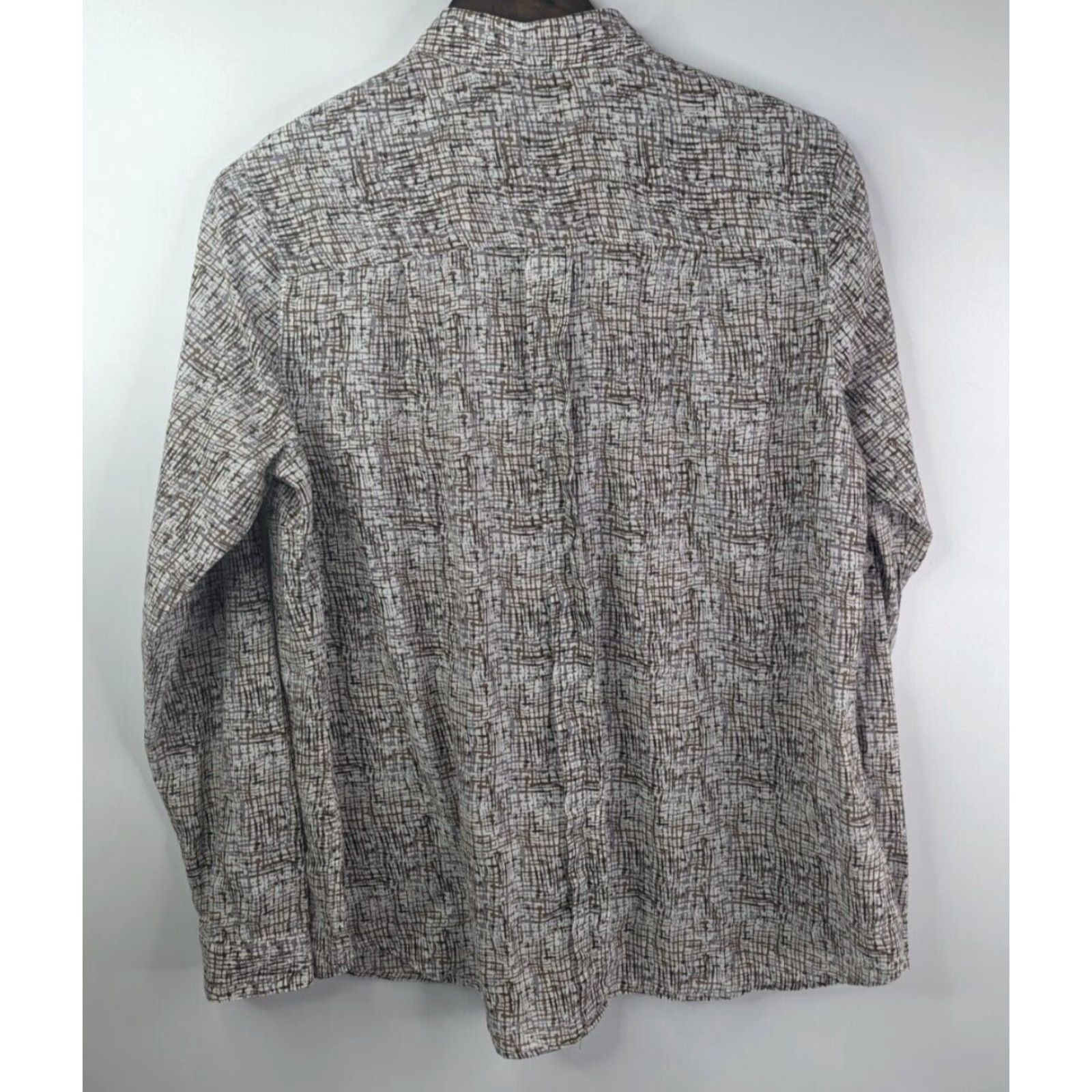 Eddie Bauer Eddie Bauer Button Up Tweed Pattern Lightweight L/S Roll Tab Shirt Women's Large Size L / US 10 / IT 46 - 6 Thumbnail