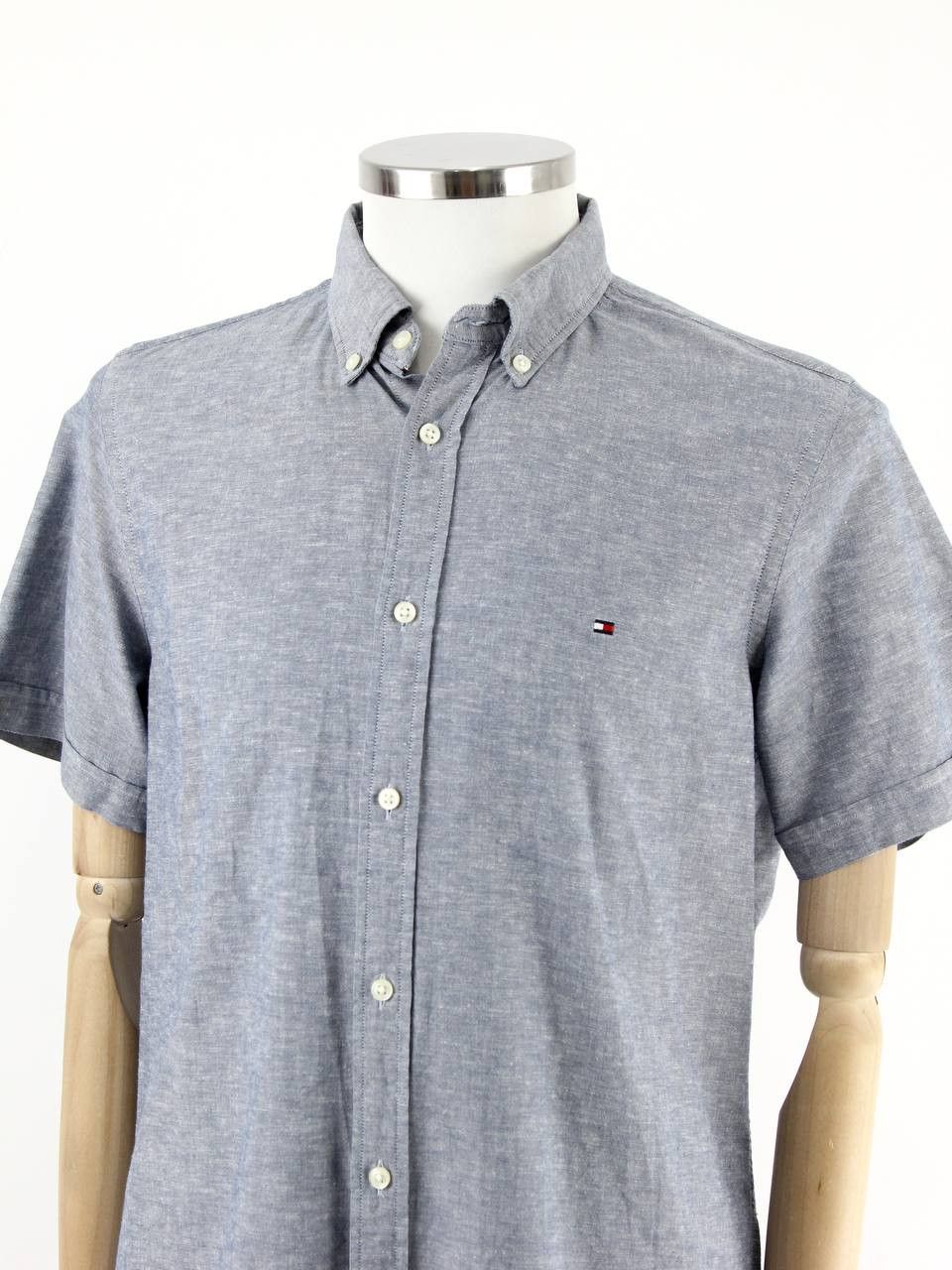 Tommy Hilfiger TOMMY HILFIGER Linen and cotton shirt Size US L / EU 52-54 / 3 - 4 Thumbnail