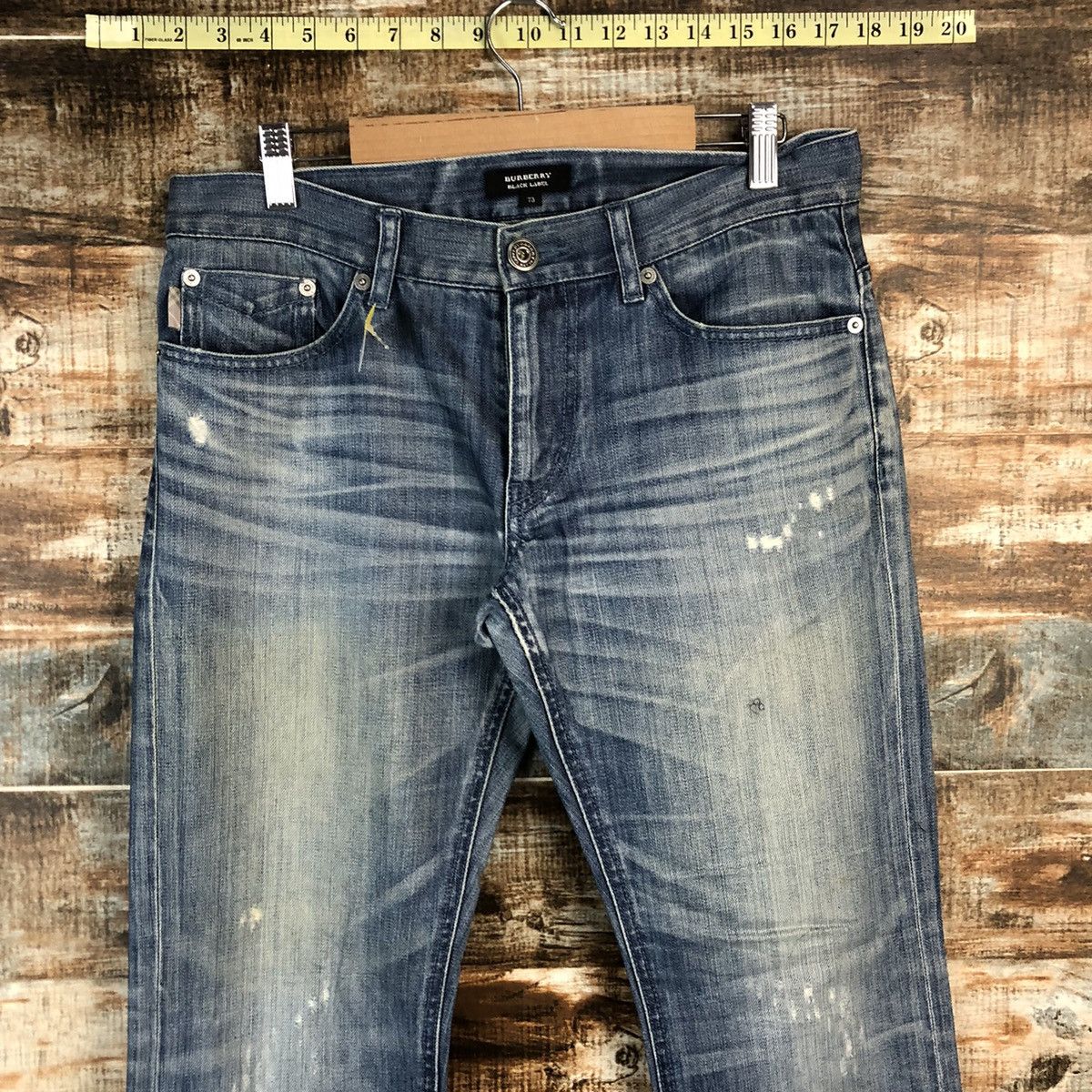 Burberry DLL Burberry Blue Distressed Denim Pants #C252 Size US 29 - 4 Thumbnail