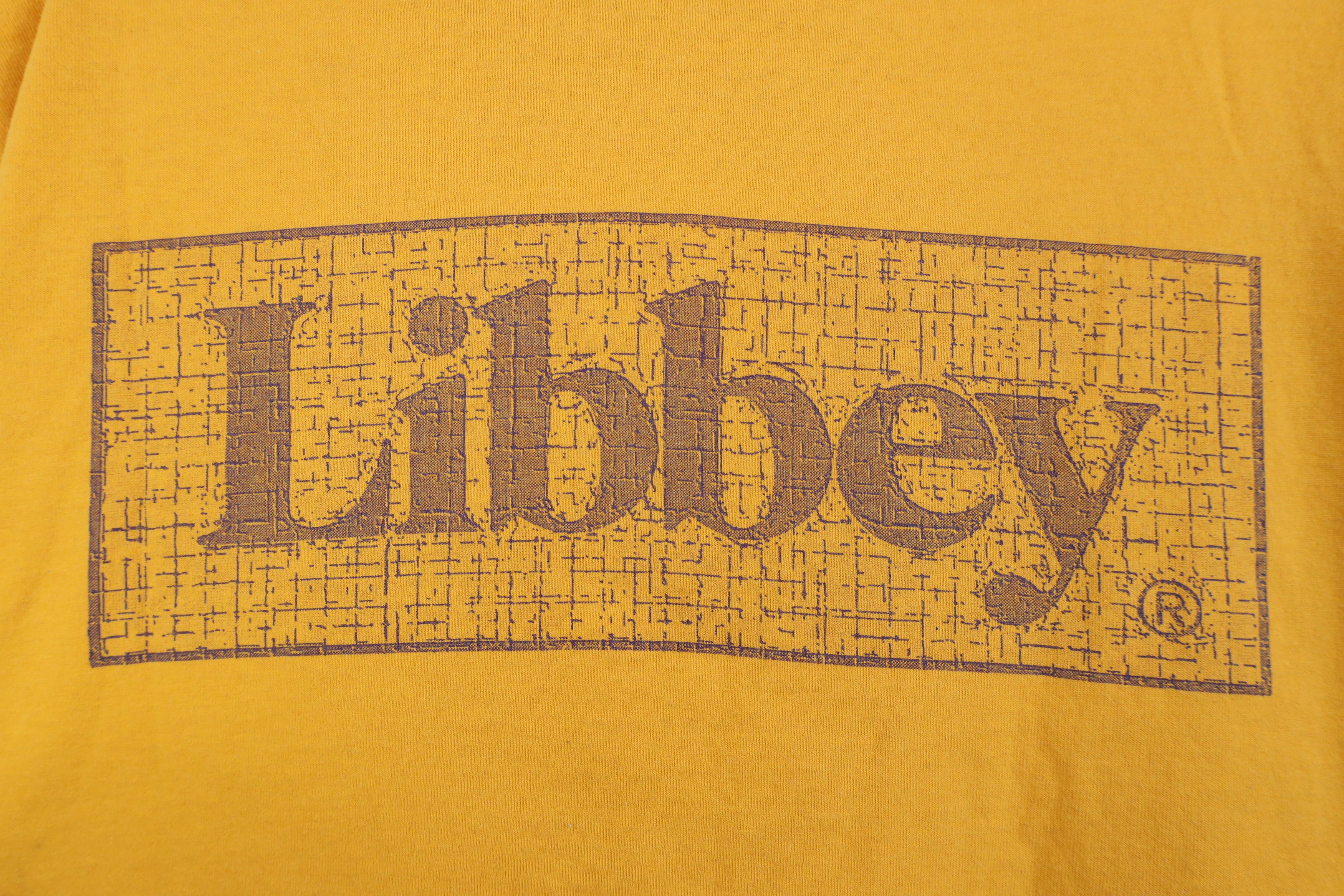Vintage Vintage 90s Streetwear Spell Out Libbey Glass T-Shirt USA Size US XL / EU 56 / 4 - 11 Thumbnail