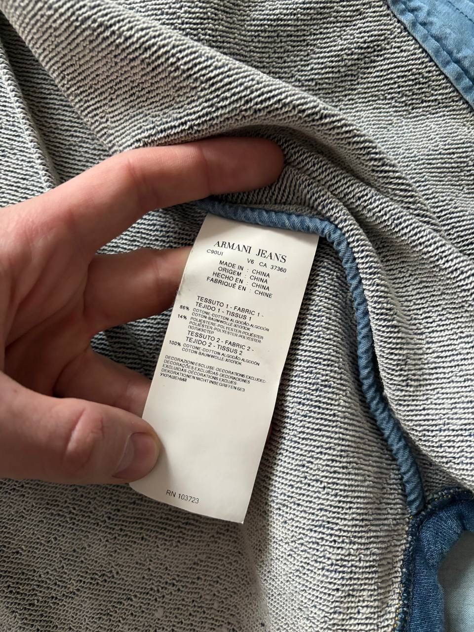 Armani Armani Jeans Western Style Denim Shirt Jacket Blue Vintage Size US M / EU 48-50 / 2 - 5 Thumbnail