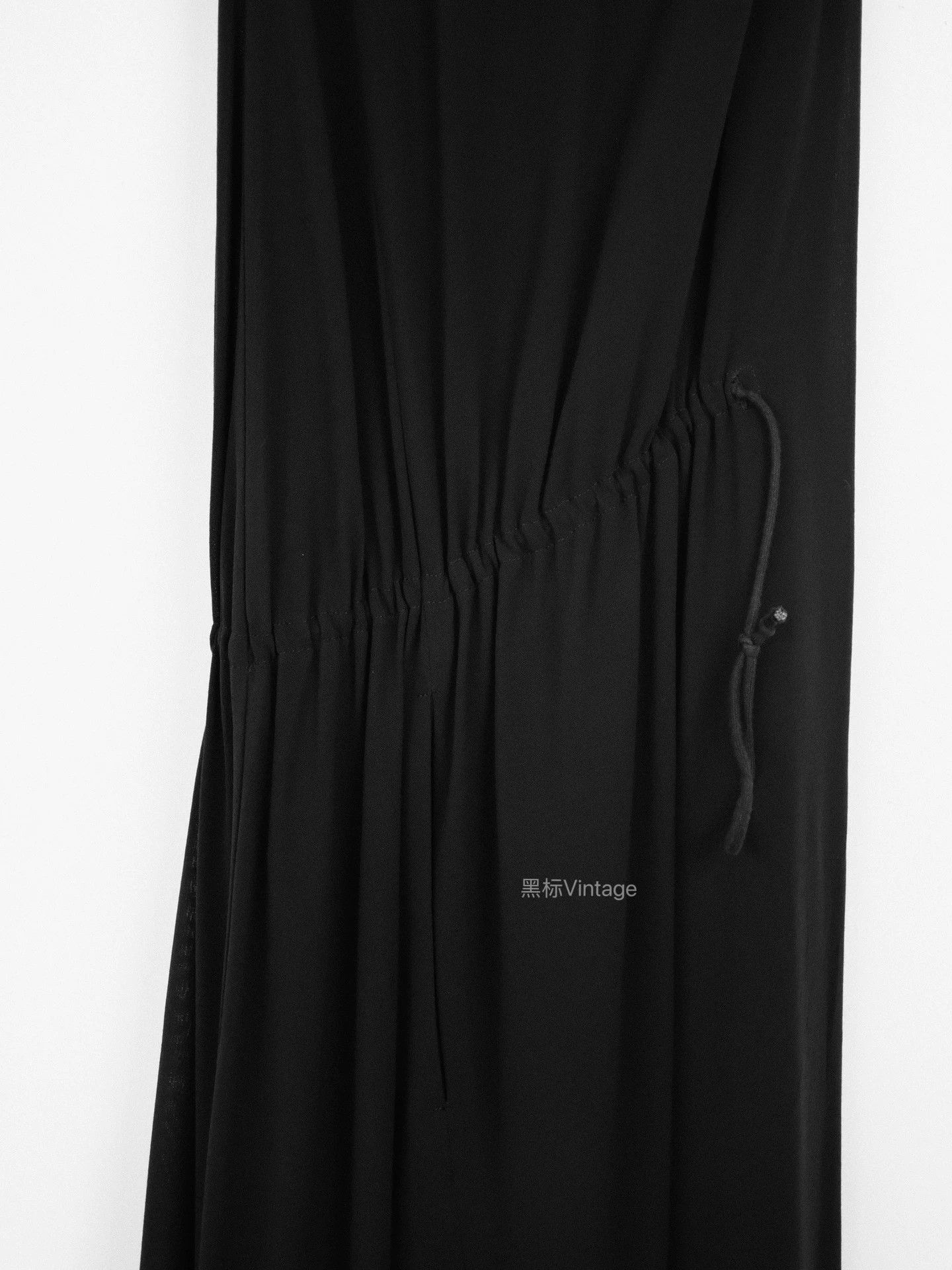 Yohji Yamamoto Yohji Yamamoto 10AW Vintage Wool Blend Pleated Drawstring Dress Size L / US 10 / IT 46 - 2 Thumbnail