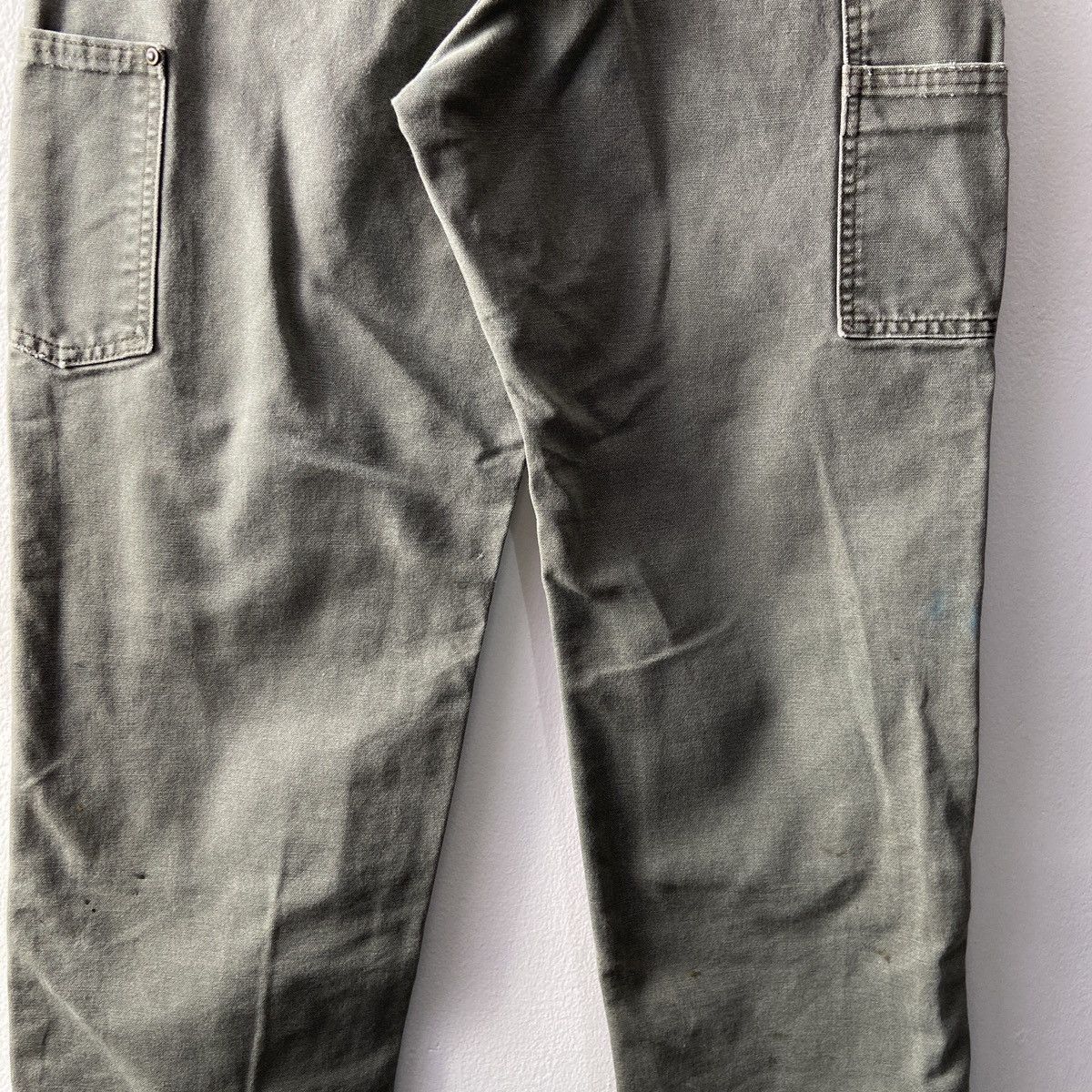 Carhartt × Vintage Distressed Faded Vintage Carhartt Double Knee Moss Green Size US 30 / EU 46 - 4 Thumbnail