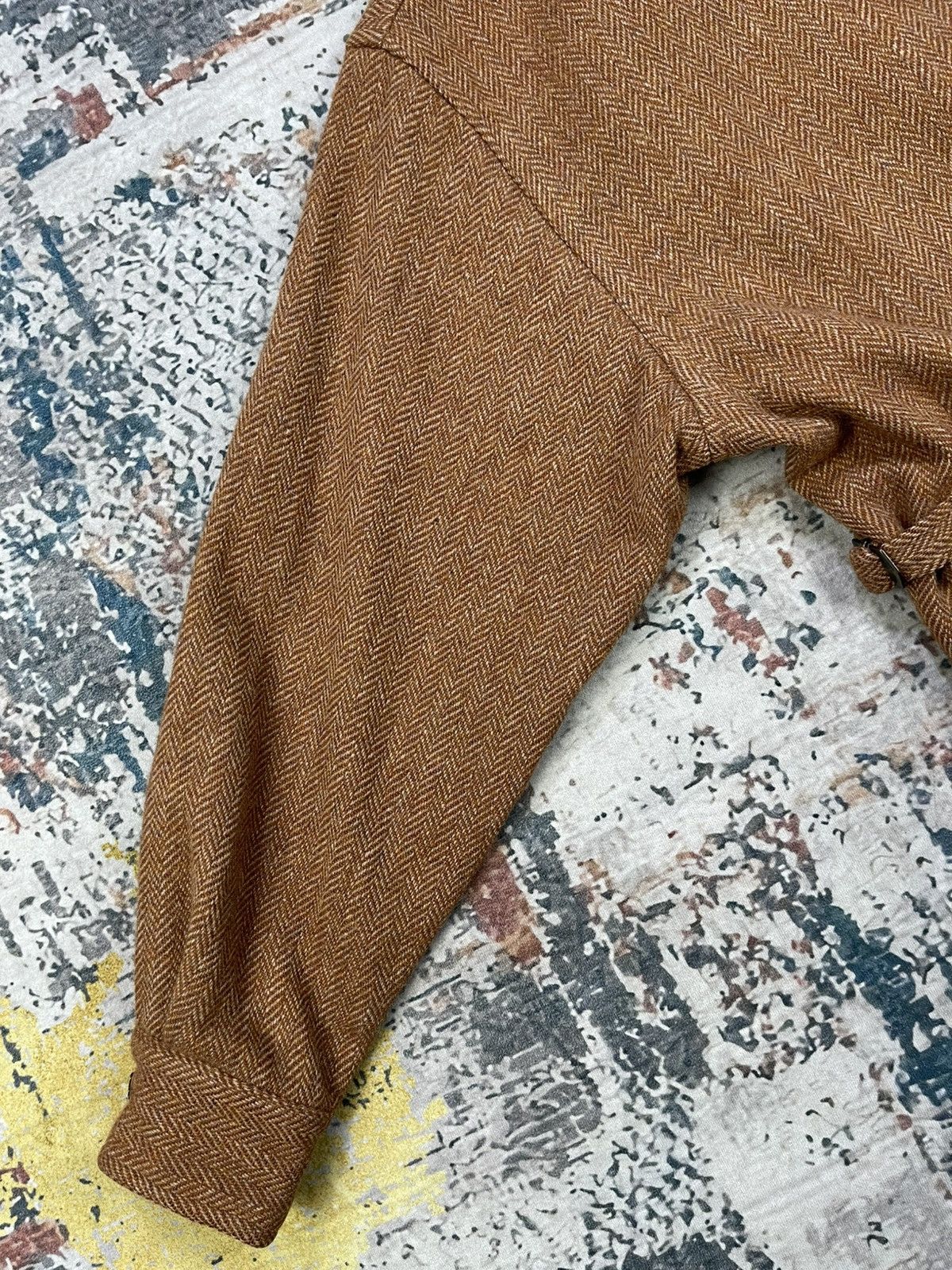 Polo Ralph Lauren Ralph Lauren Herringbone Tweed Half Cinch Equastrian Jacket Size L / US 10 / IT 46 - 3 Thumbnail