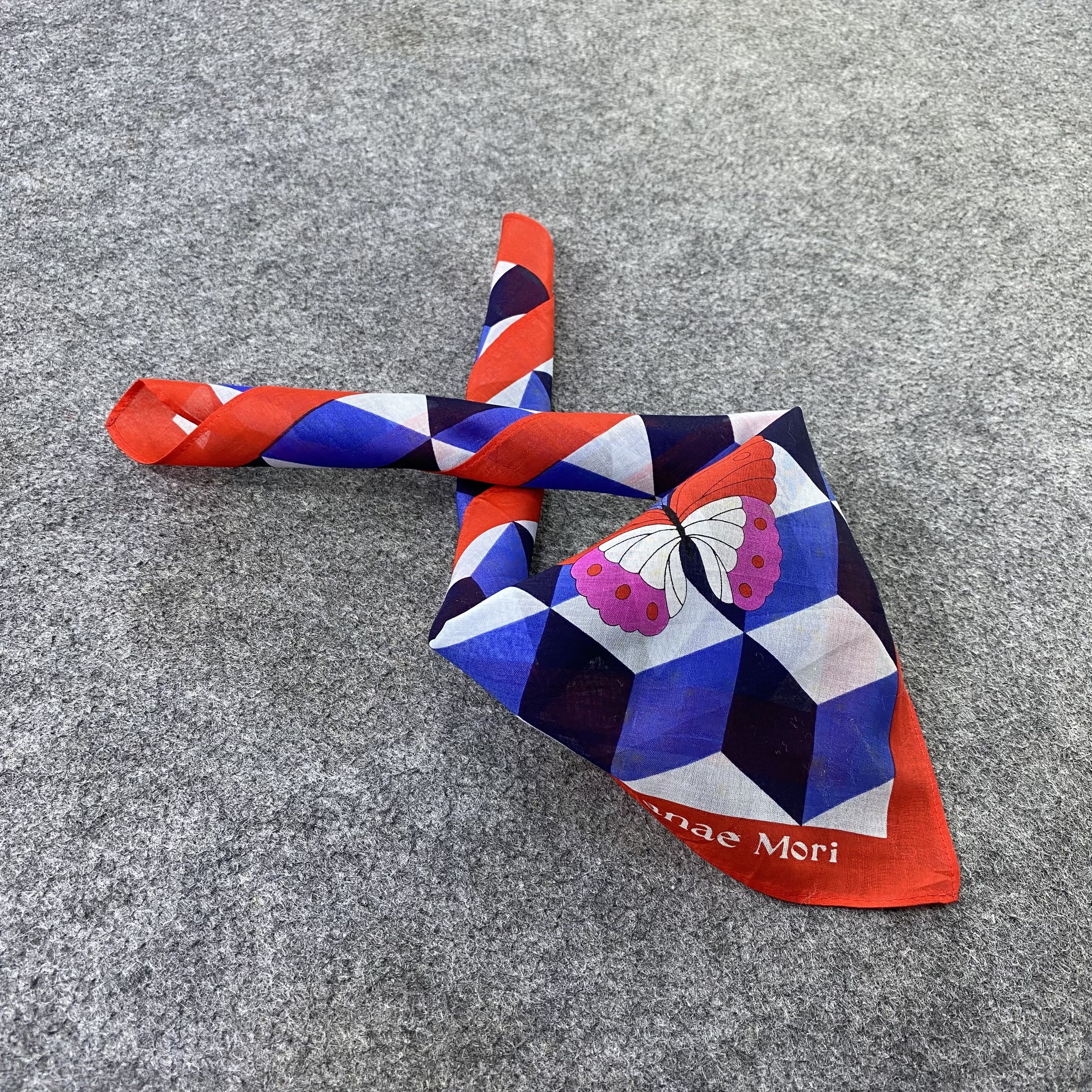 Hanae Mori Hanae Mori Handkerchief Neckerchief Bandana-B1889 Size ONE SIZE - 1 Thumbnail