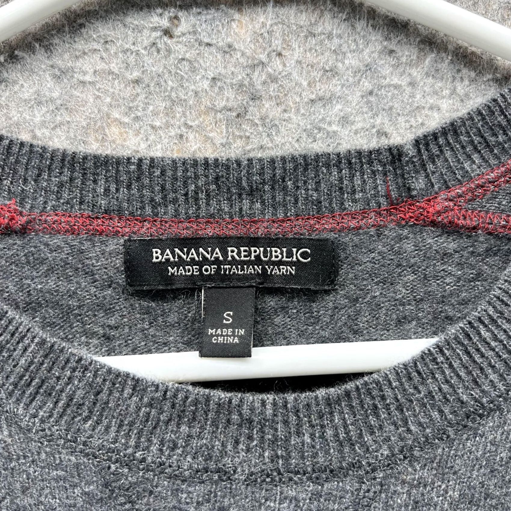 Banana Republic Banana Republic Sweater Men Small Gray Wool Crewneck Pullover All Seasons Vintage: No, Regular Fit, Logo, Shirt Size US S / EU 44-46 / 1 - 2 Thumbnail