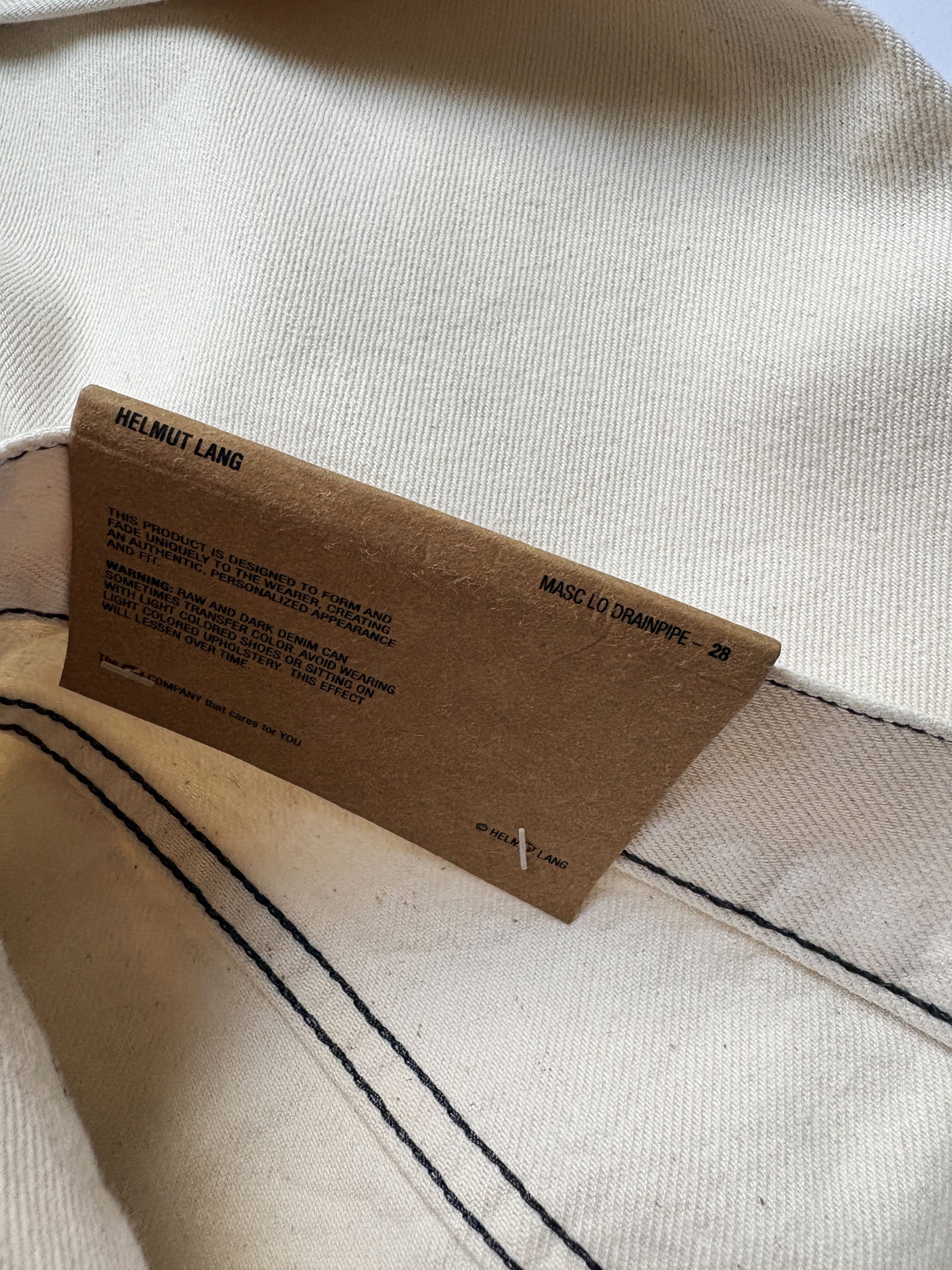 Helmut Lang ⚡️QUICK SALE⚡️Helmut Lang Masc Lo Drainpipe Denim Jeans Size US 31 - 3 Thumbnail