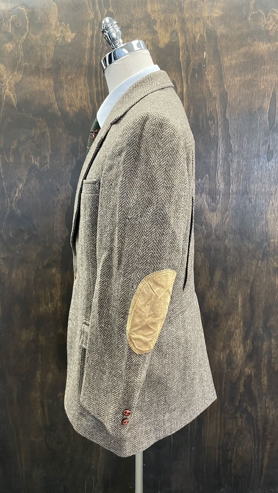 Pendleton × Vintage Vintage Herringbone Tweed Jacket Size 44L - 3 Thumbnail