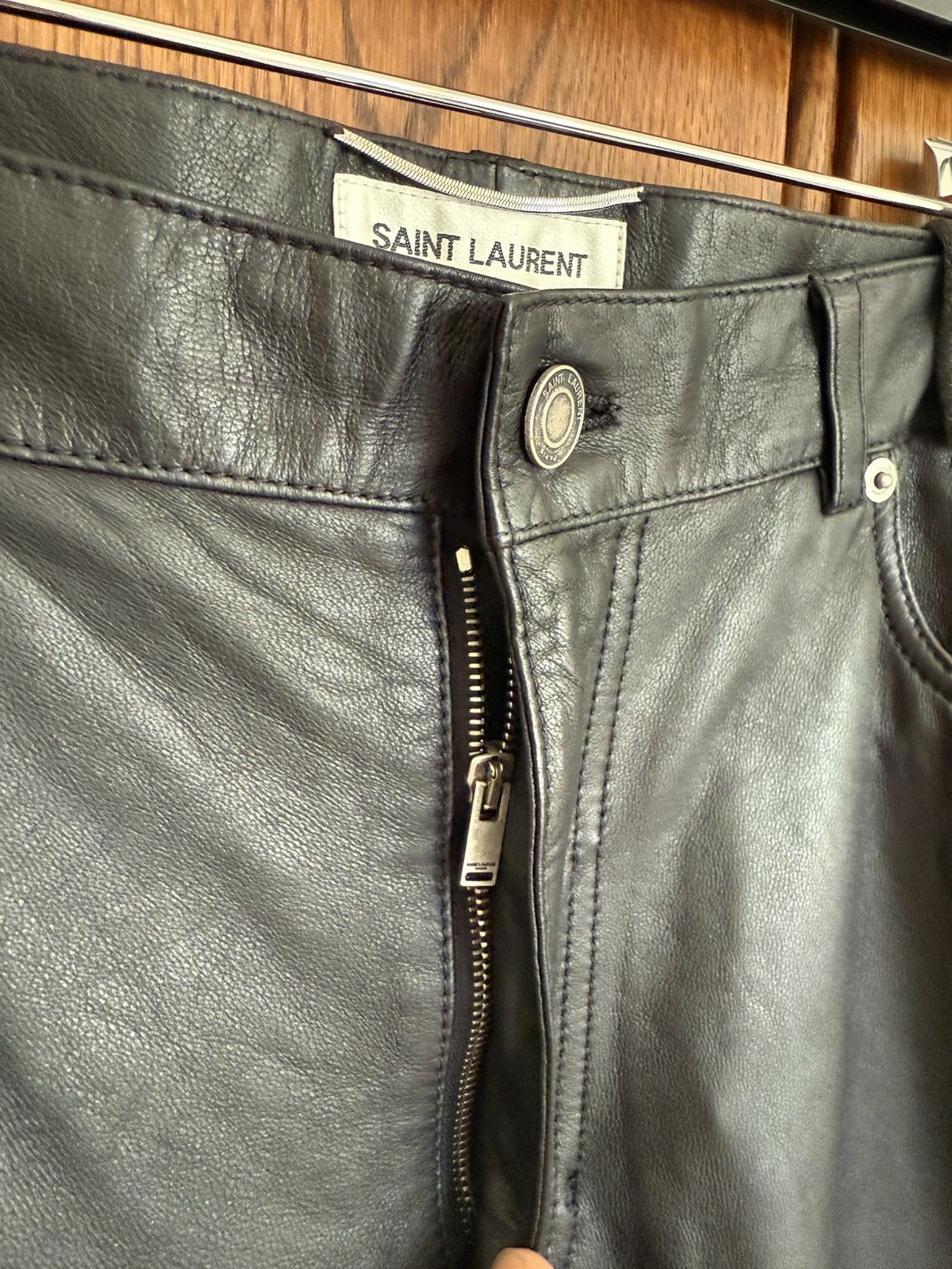 Saint Laurent Paris $3290 SS20 Saint Laurent leather pants jeans 52 Grail Size US 36 / EU 52 - 18 Thumbnail
