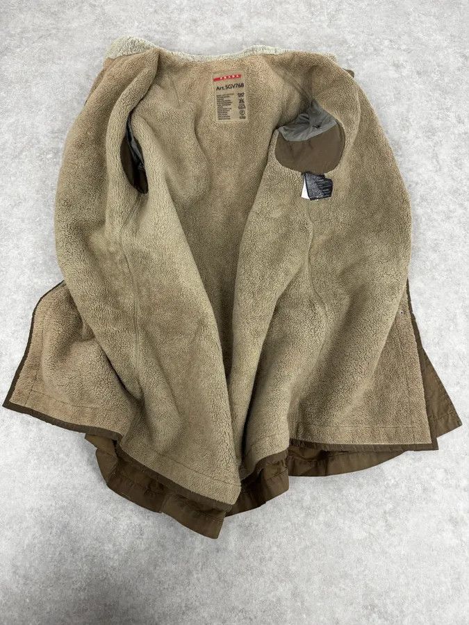 Prada 2000s Prada Khaki Green Long Hooded Coat Size US M / EU 48-50 / 2 - 8 Thumbnail