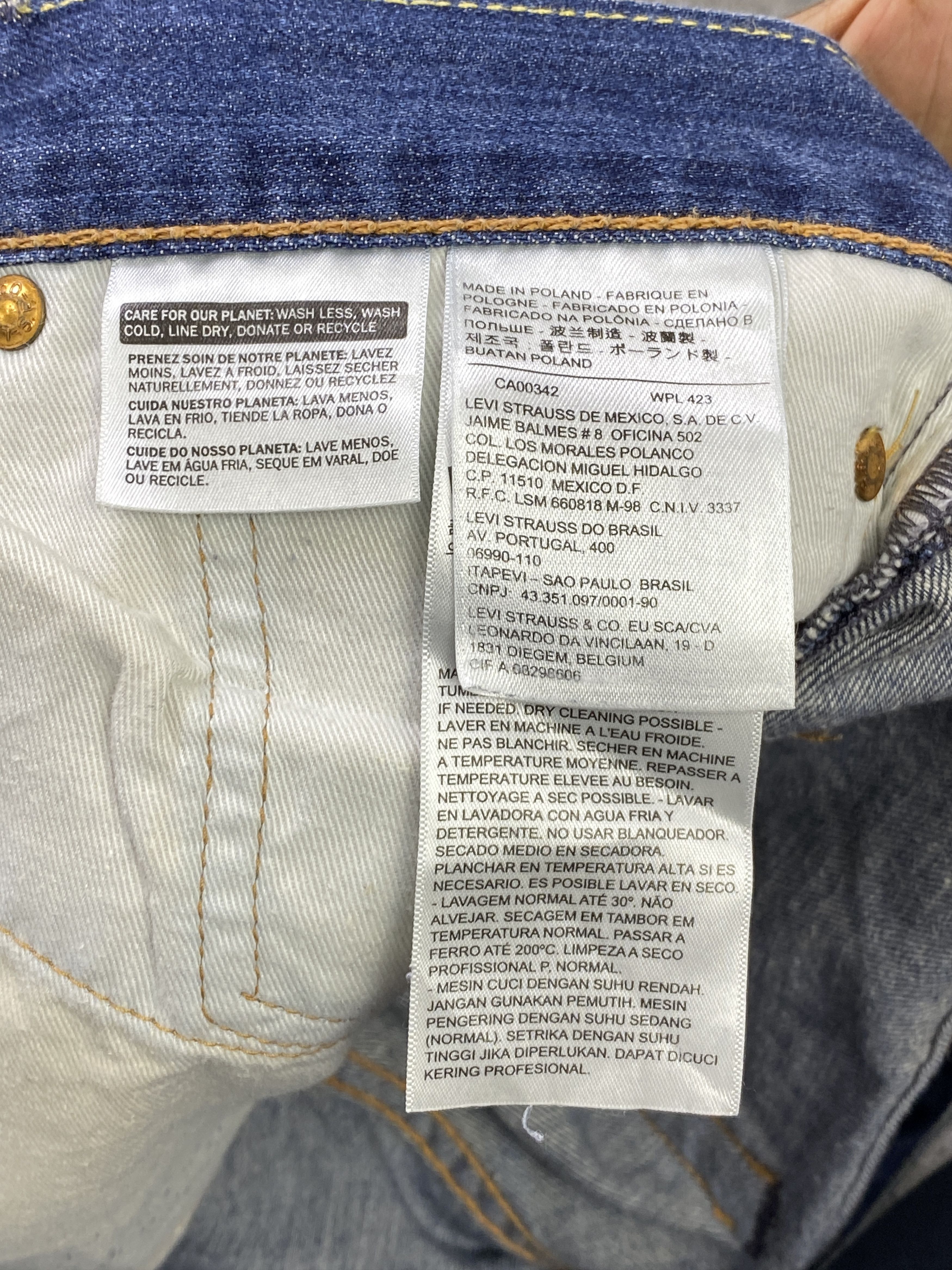 Levi's Vintage Levis 527 Faded Blue Jeans DP2863 Size US 37 - 13 Thumbnail