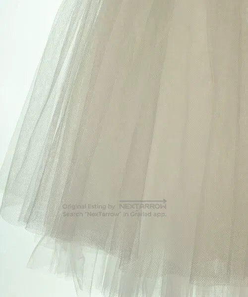 Comme des Garcons Comme Des Garcons size L White retro tulle half skirt Size 22" - 7 Thumbnail