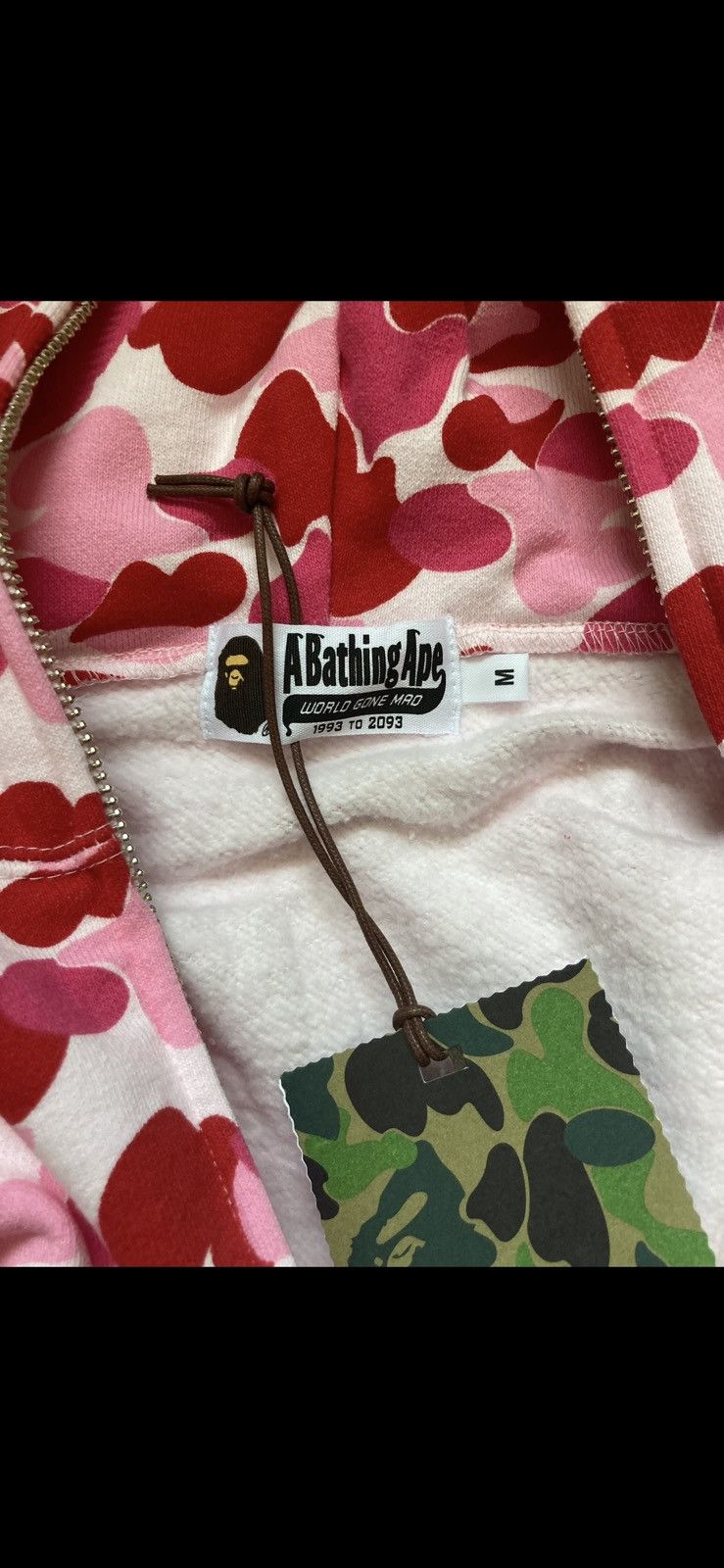 Bape Bape ABC camo shark full zip hoodie pink Size US M / EU 48-50 / 2 - 8 Thumbnail