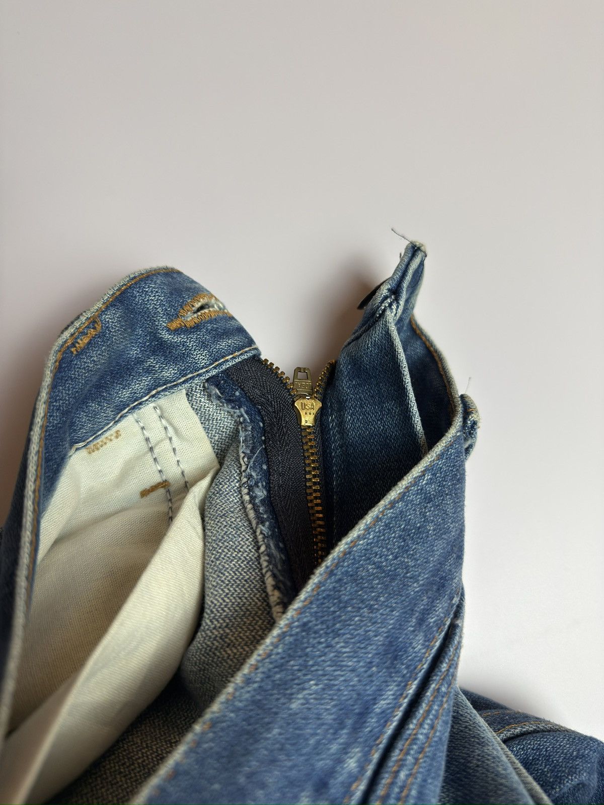 Wrangler Vintage 70s/80s Wrangler 935 DEN Slim Fit Flare Size US 29 - 5 Thumbnail
