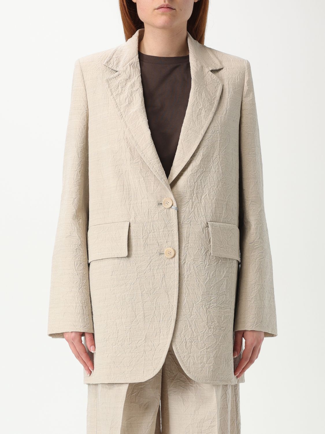 Max Mara Max Mara Jacket Woman Beige Size S / US 4 / IT 40 - 1 Thumbnail