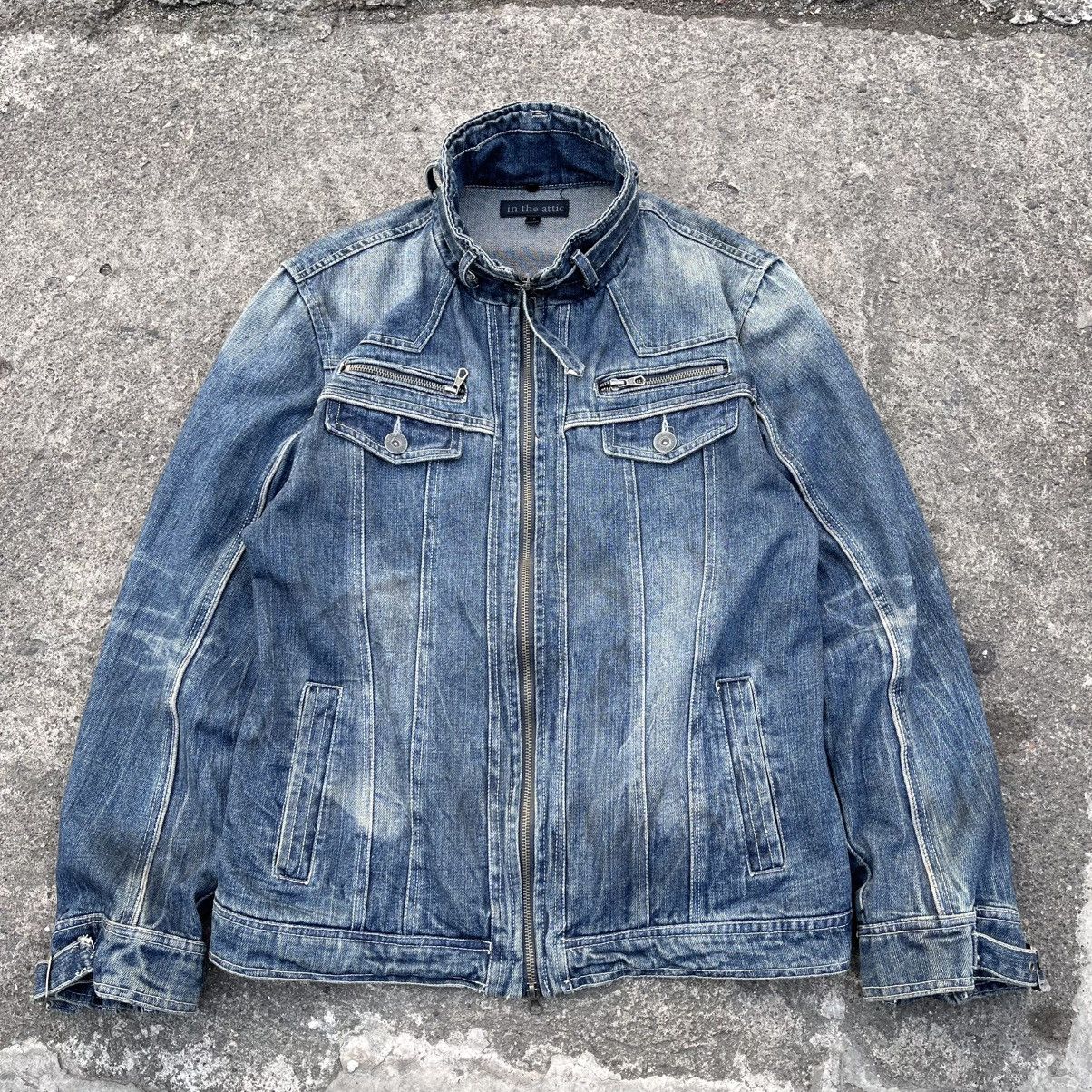 Le Grande Bleu (L.G.B.) In the attic bikers jacket Size US L / EU 52-54 / 3 - 2 Thumbnail