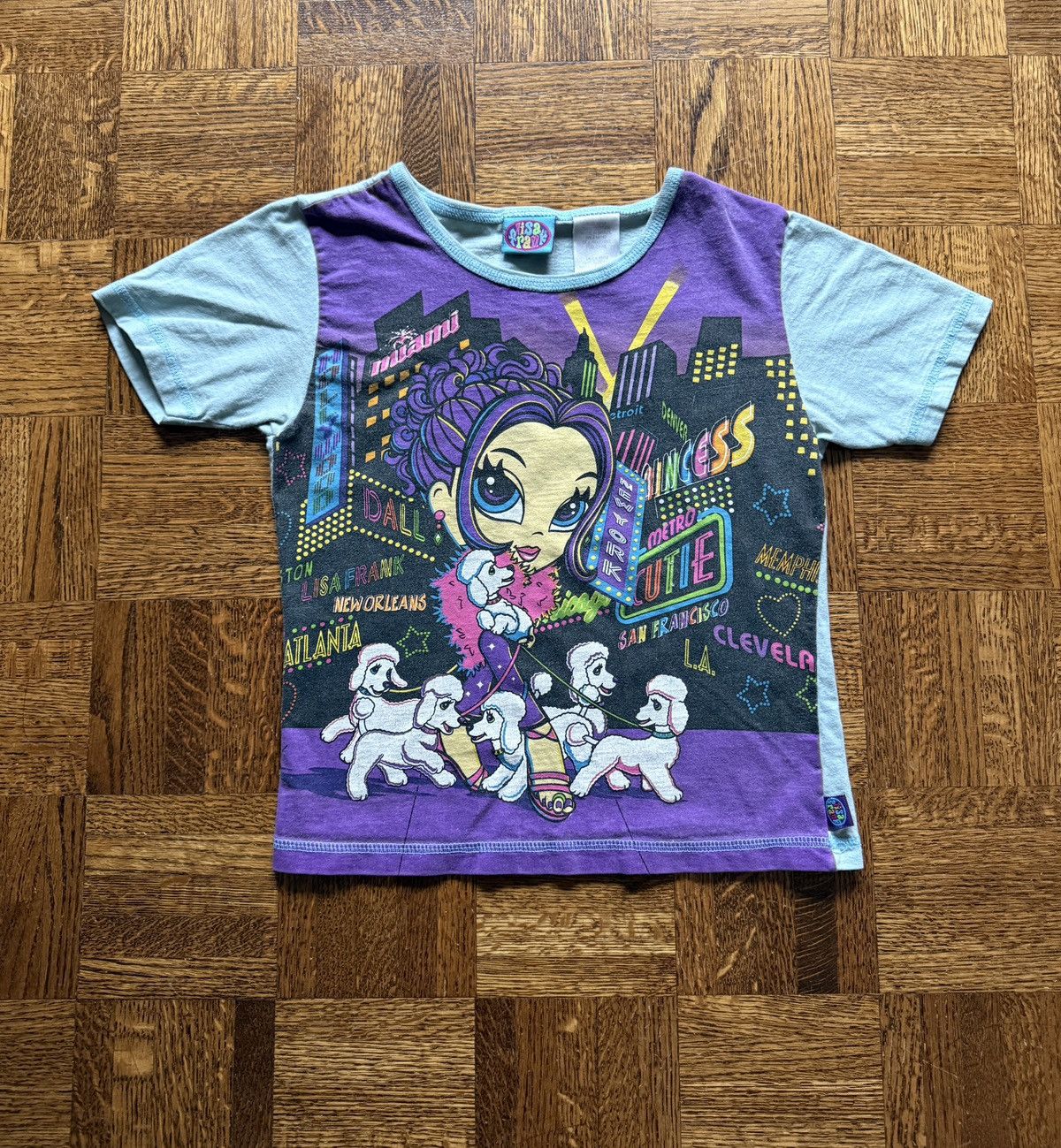 Vintage Y2K Lisa Frank Graphic Tee Youth 10/12