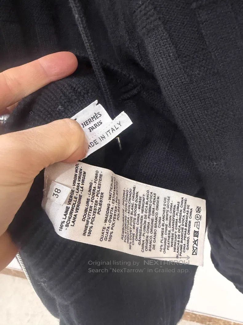 Hermes Hermes Wool Two-Sided Down Jacket (100% Virgin Wool with S Size XS / US 0-2 / IT 36-38 - 5 Thumbnail