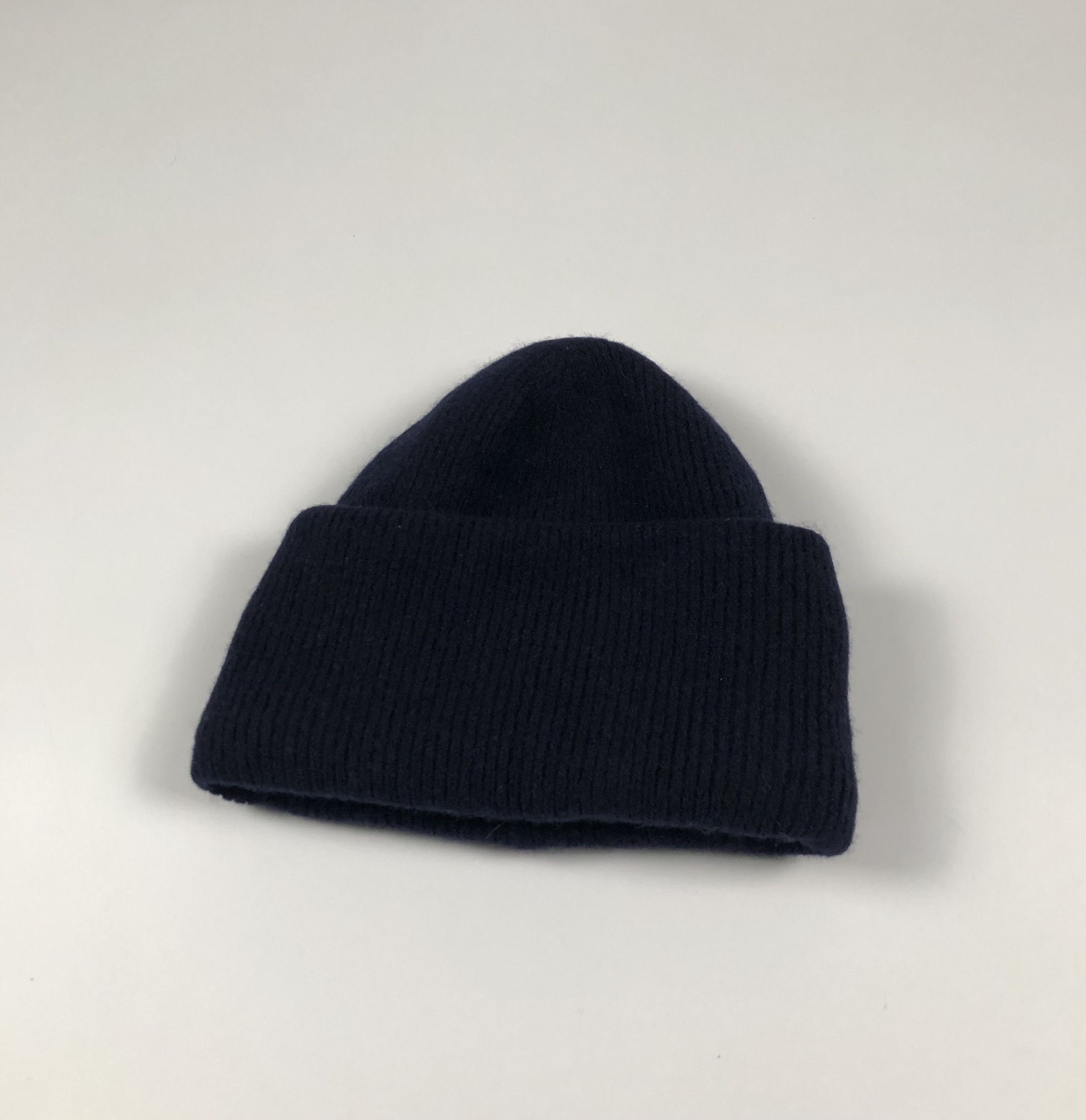 Arket Arket Navy Wool Beanie Size ONE SIZE - 1 Thumbnail