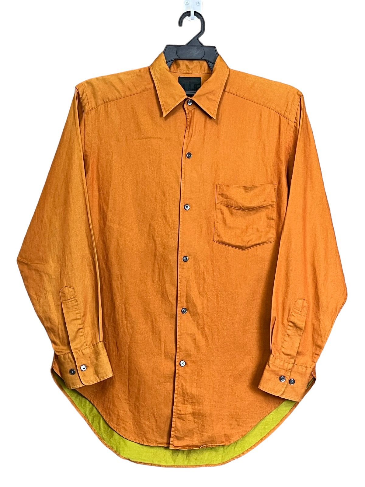 Yohji Yamamoto ICONIC🔥YOHJI YAMAMOTO AAR DURBAN TWO TONE BUTTON UPS SHIRT Size US M / EU 48-50 / 2 - 1 Thumbnail