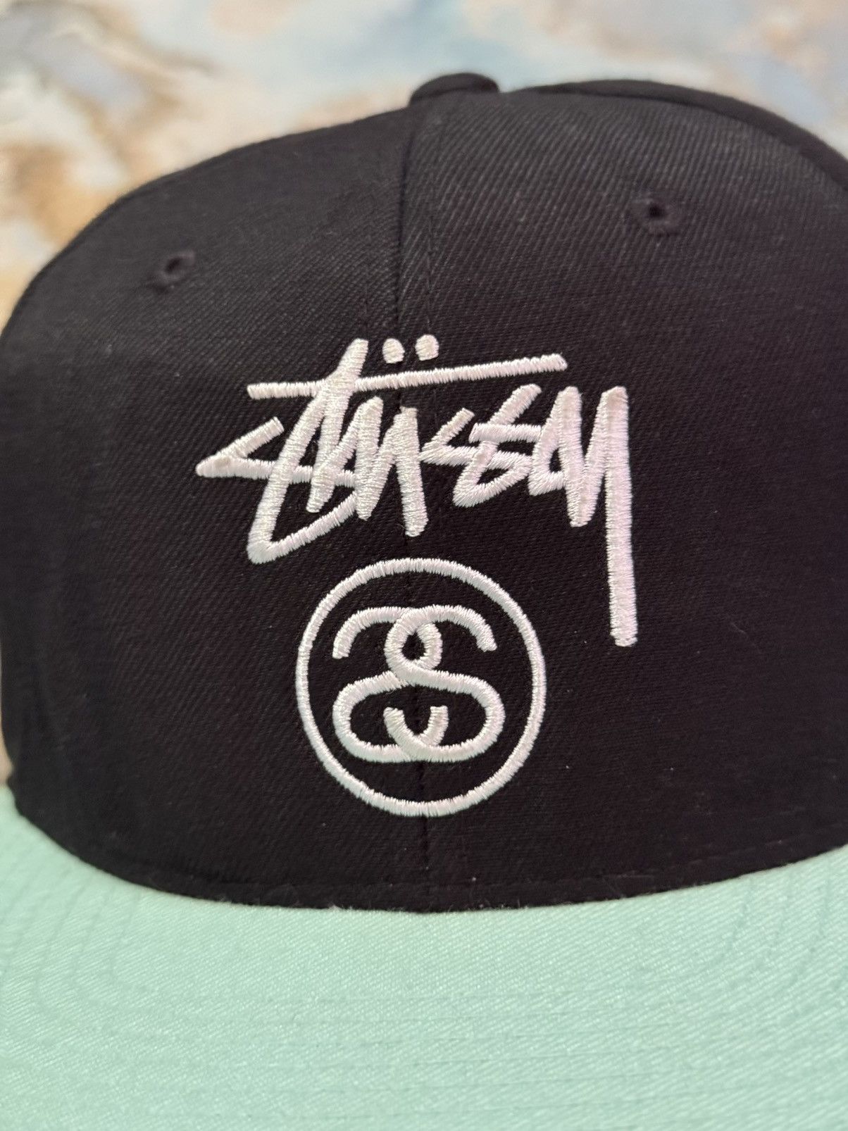 Starter × Stussy Stussy x starter SS Link Black Mint Green Snapback hat Size ONE SIZE - 4 Thumbnail
