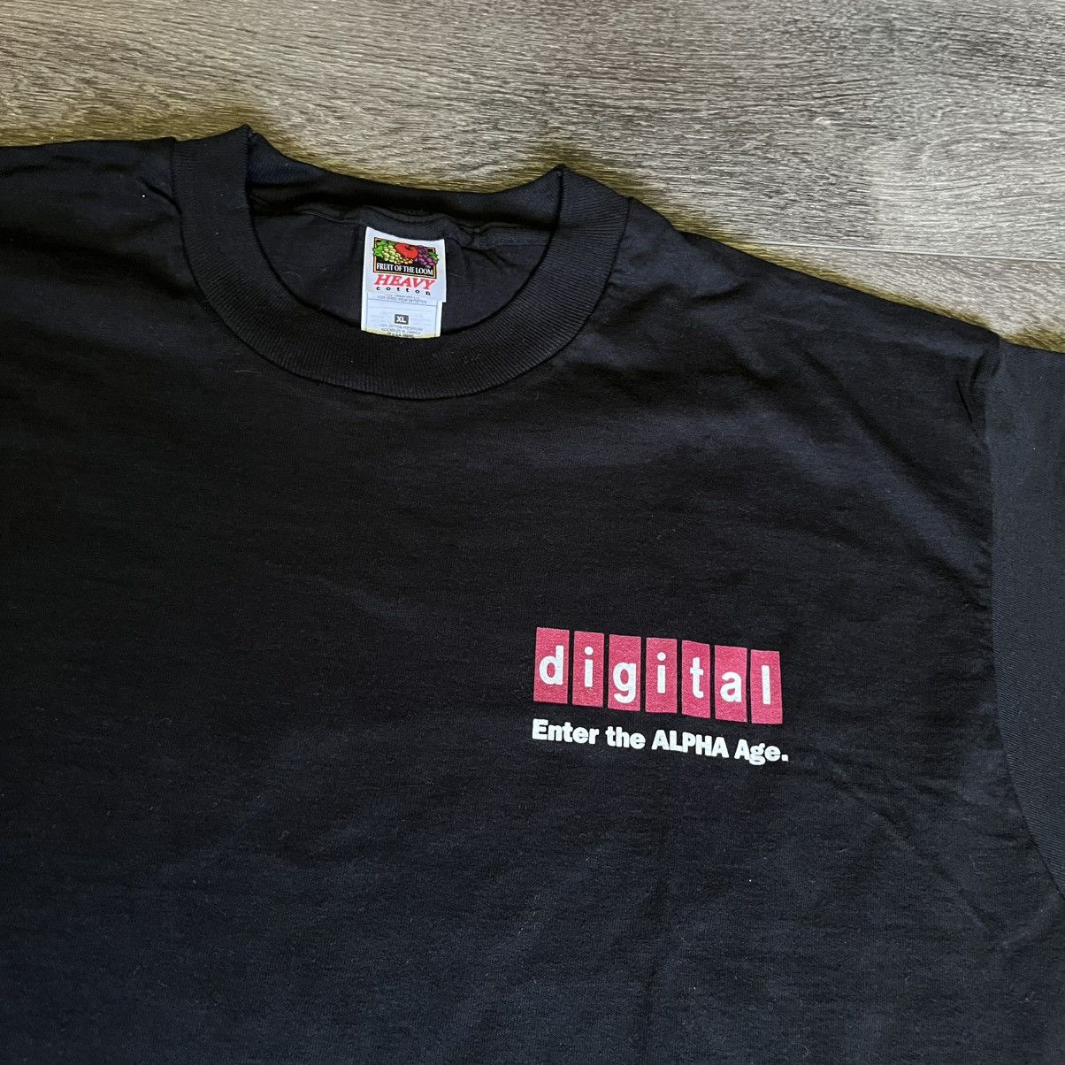 Microsoft × Vintage New Vintage 90s Digital Enter the Alpha Age Graphic T Shirt Size US XL / EU 56 / 4 - 4 Thumbnail