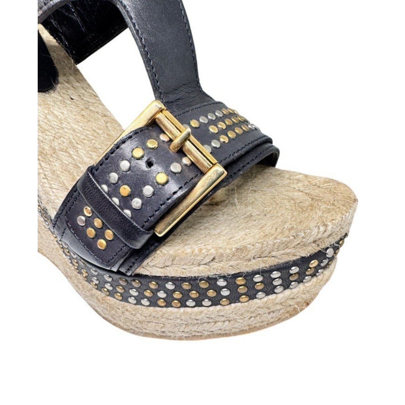 Alexander McQueen ALEXANDER MCQUEEN SANDAL HIGH PLATFORM BLACK LEATHER 37 Size US 7 / IT 37 - 4 Thumbnail