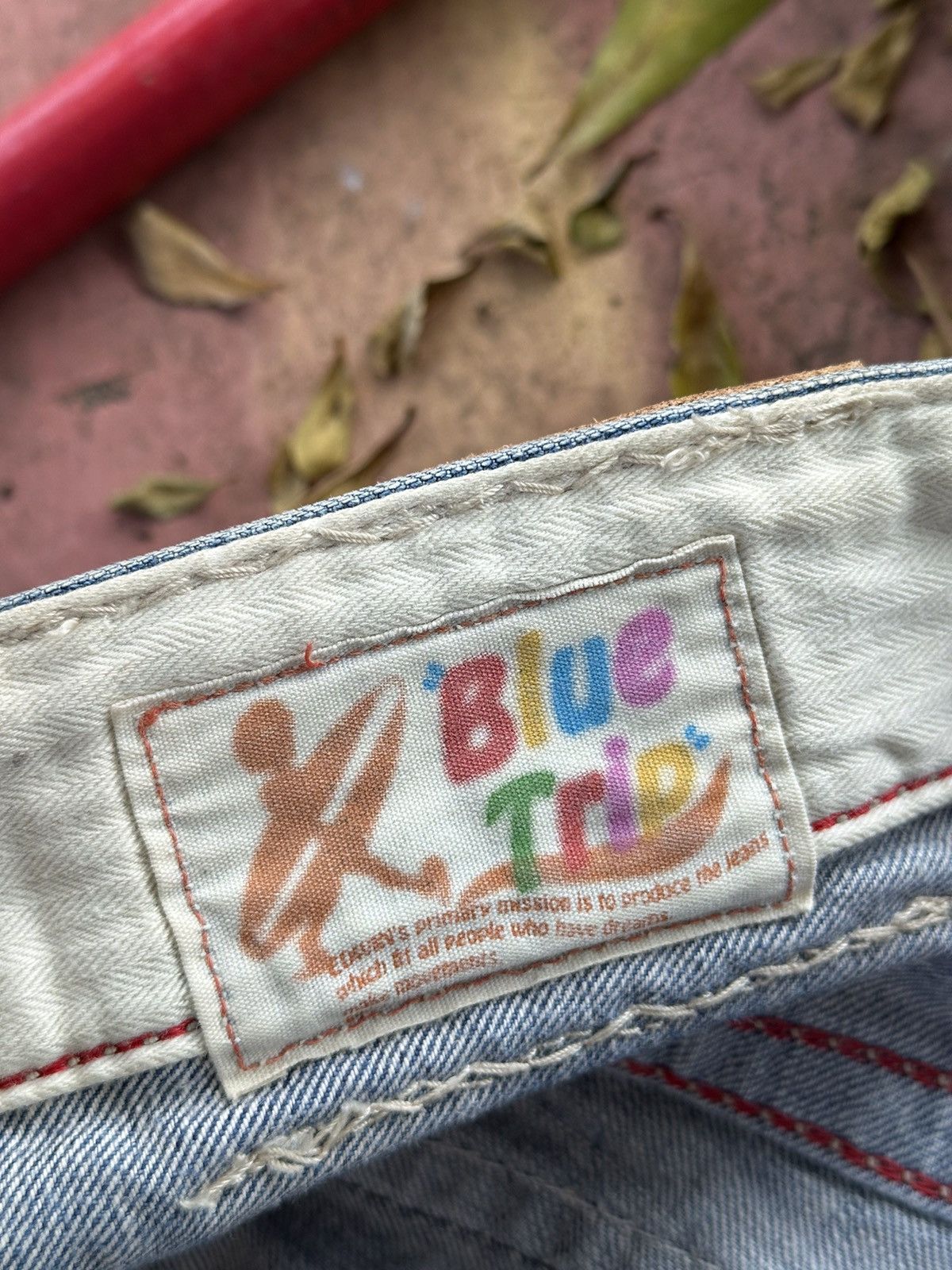 If Six Was Nine Vintage Edwin Surf Board Blue Trip Bootcut . Size US 33 - 9 Thumbnail