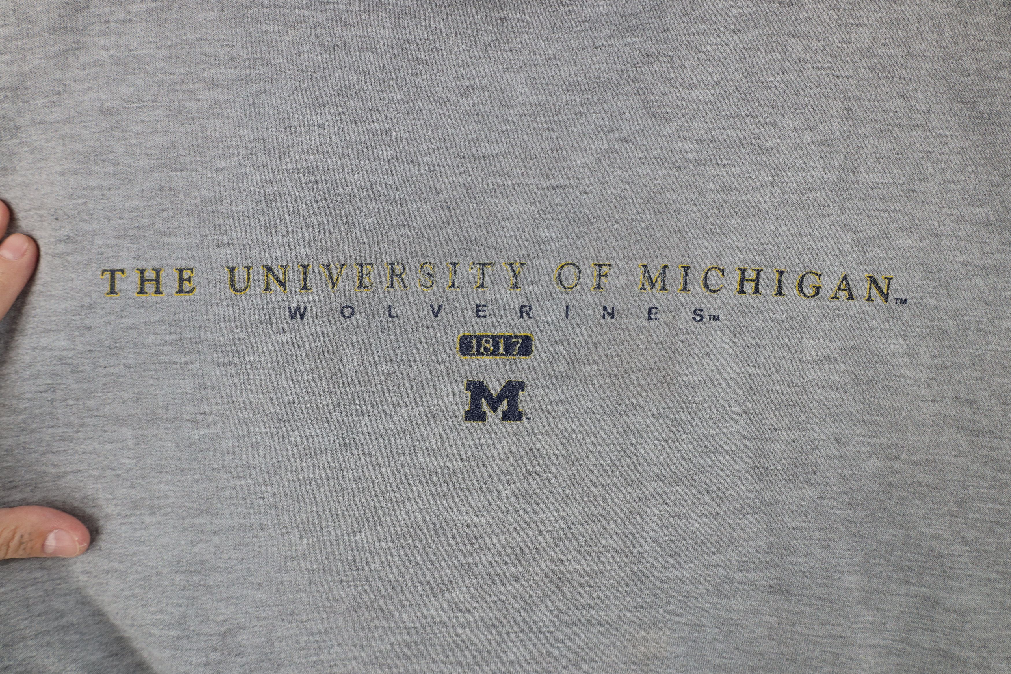 Vintage Vintage 90s Spell University of Michigan Crewneck Sweatshirt Size US XXL / EU 58 / 5 - 4 Thumbnail