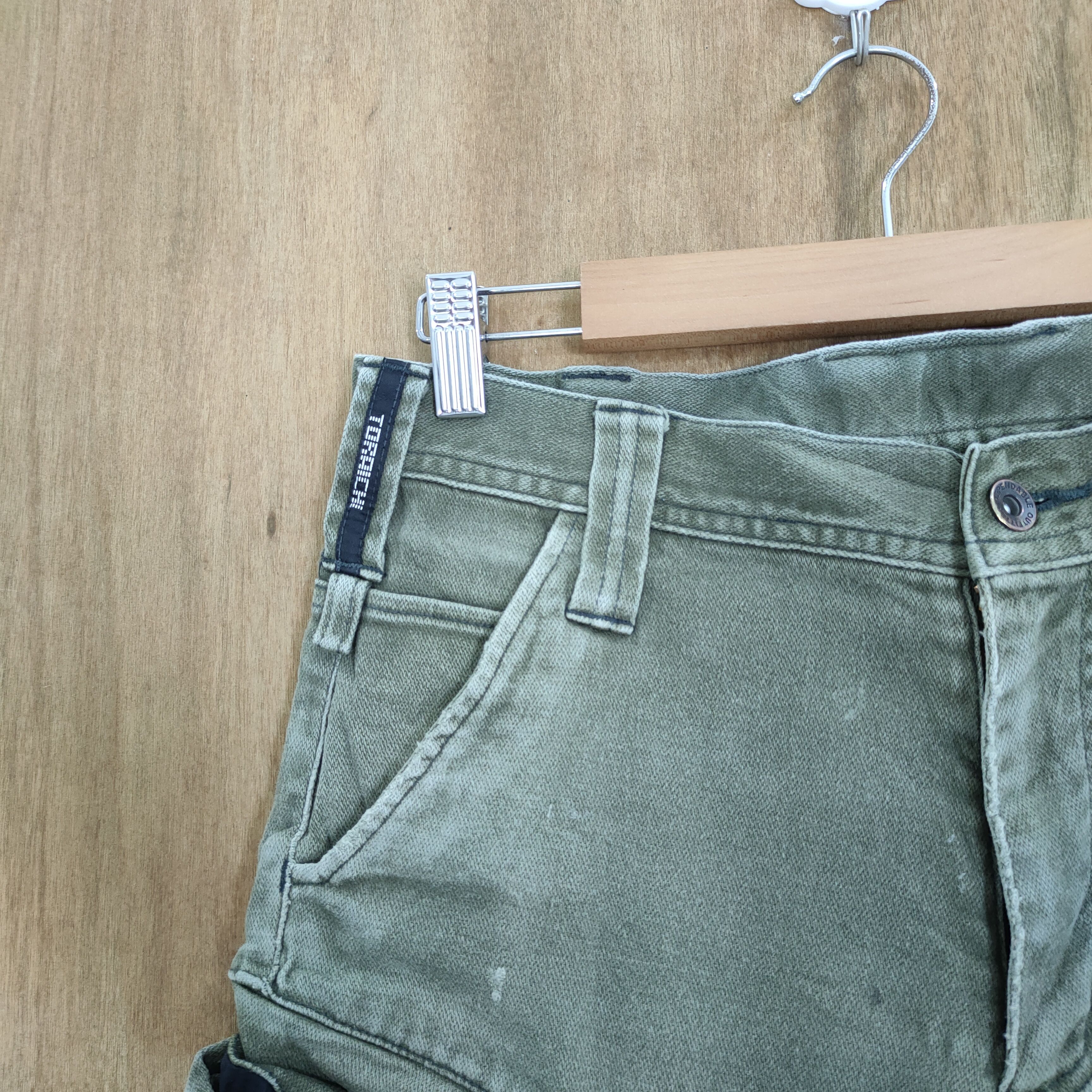 Japanese Brand VINTAGE JAPANESE FADED DOUBLE KNEE CARGO PANTS Size US 30 / EU 46 - 4 Thumbnail