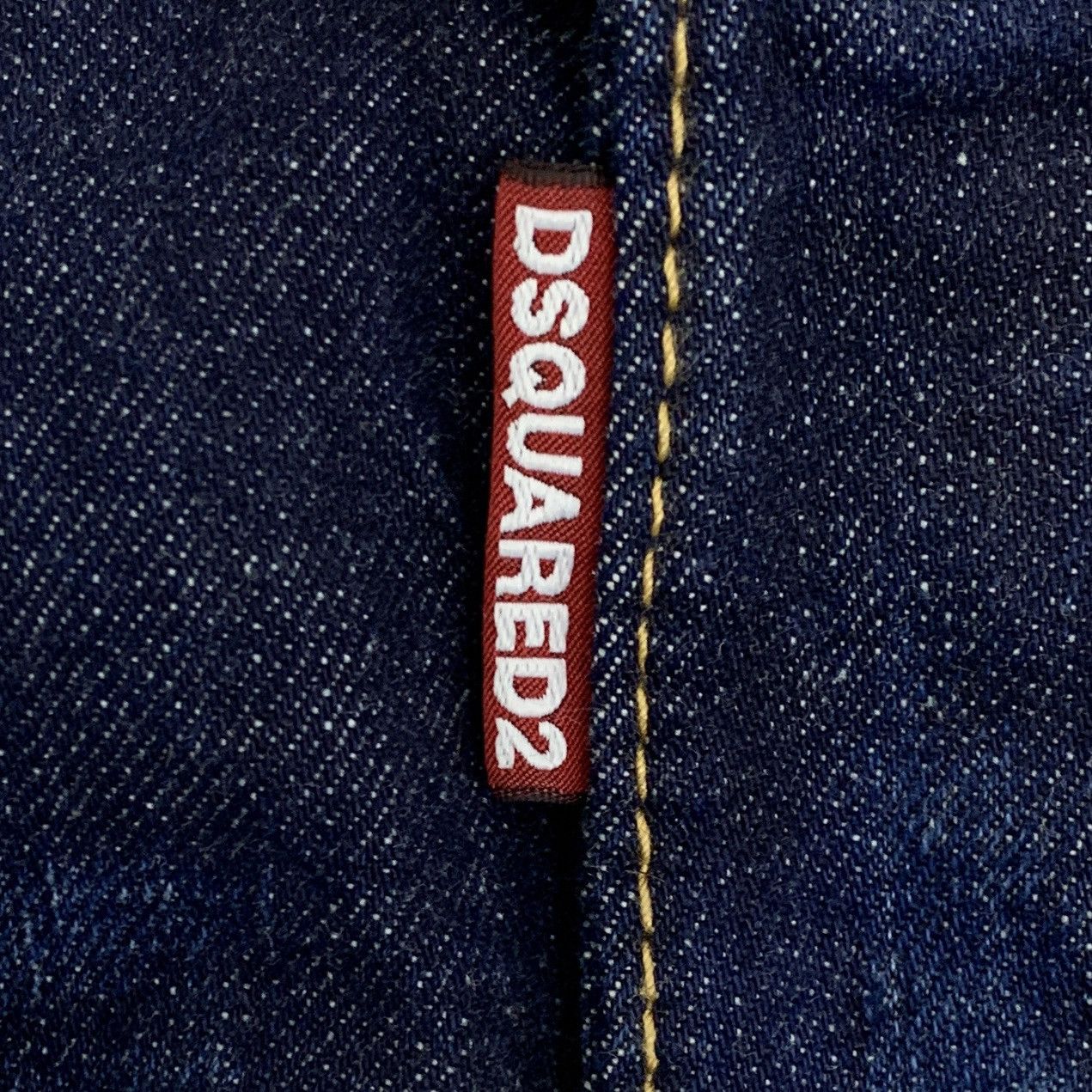 Dsquared2 Dsquared2 Dark Blue Studded Cotton Casual Denim Pants K26WX Size US 34 / EU 50 - 7 Thumbnail