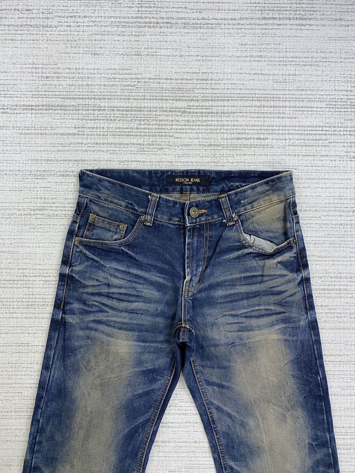 If Six Was Nine × Le Grande Bleu (L.G.B.) × Vintage Vintage Kesson Jeans Distressed Denim Pants Size US 30 / EU 46 - 5 Thumbnail