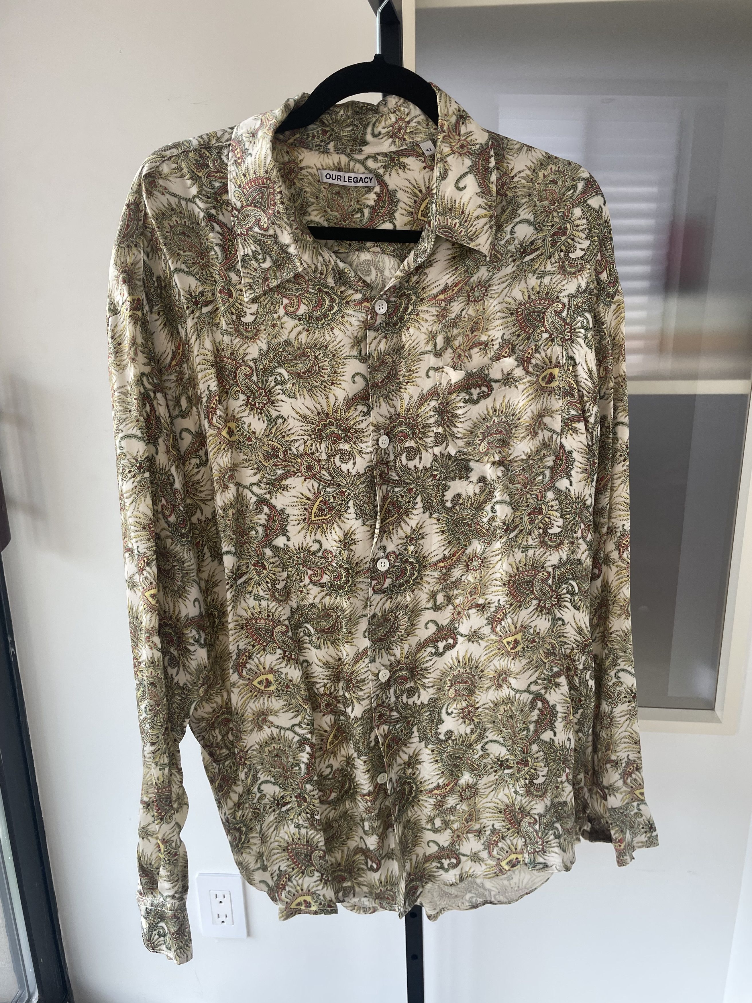 Our Legacy Printed Long-sleeve Button Down