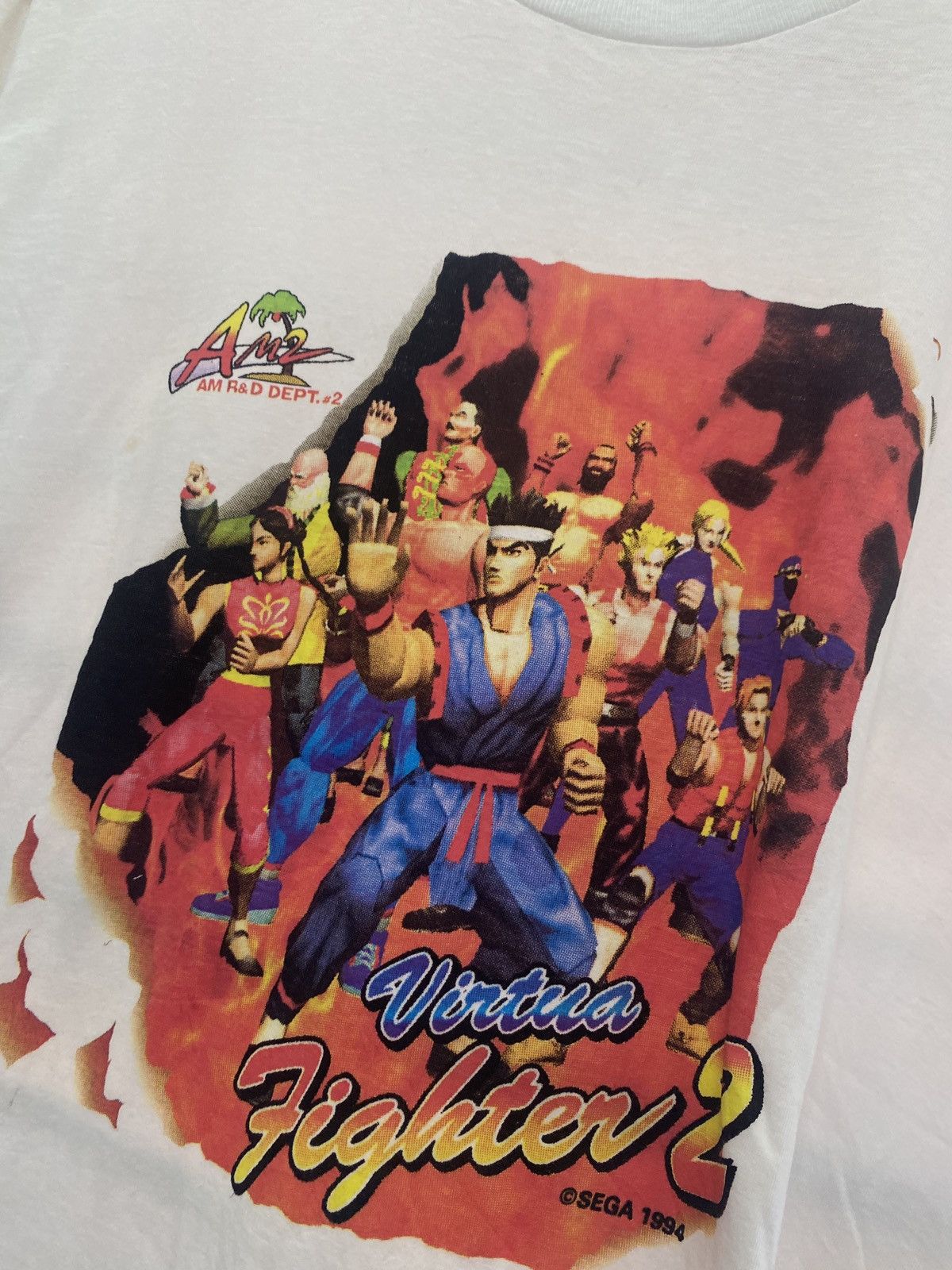 Vintage Vintage 1994 SEGA Virtua Street Fighter 2 Gaming Promo Tee Size US L / EU 52-54 / 3 - 4 Thumbnail