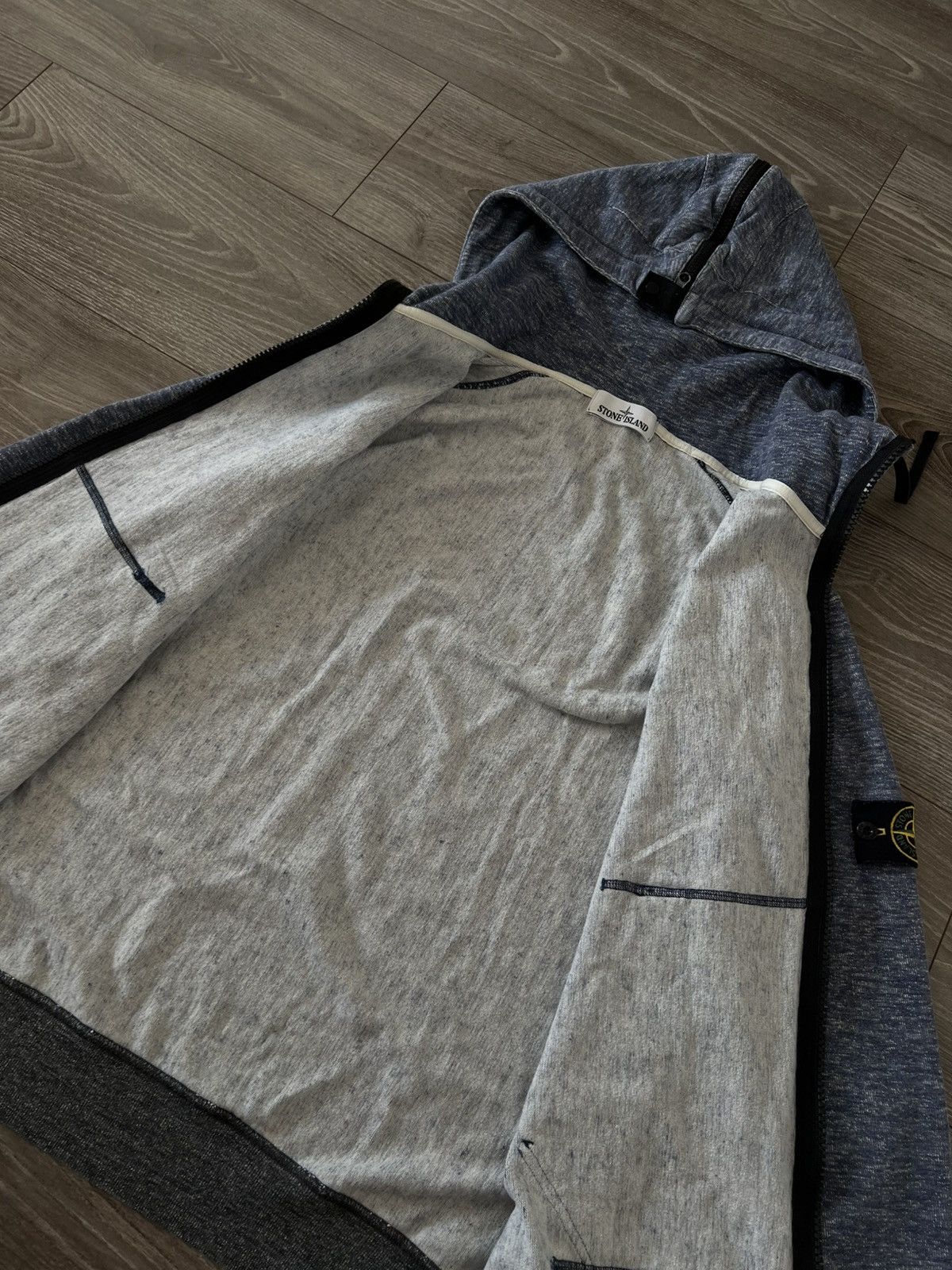 Stone Island × Vintage ‼️Archival Stone Island Zip Hood Rare Hoodie‼️ Size US XL / EU 56 / 4 - 14 Thumbnail
