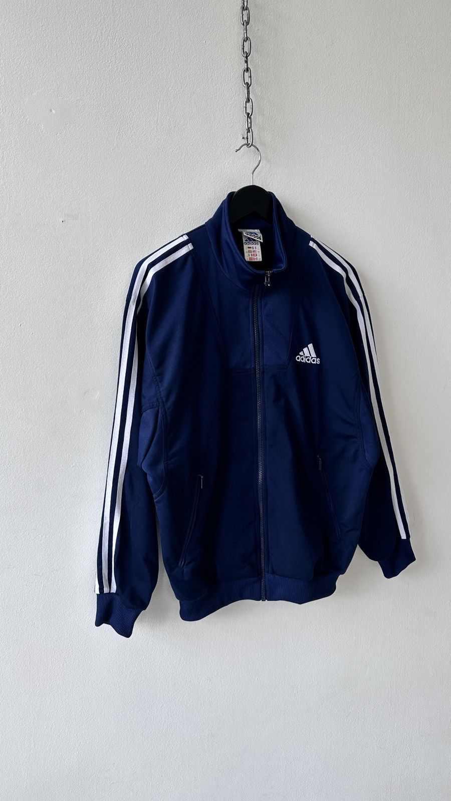 Adidas Vintage Adidas Track Jacket Navy Blue Retro 90s Y2K Size US M / EU 48-50 / 2 - 4 Thumbnail