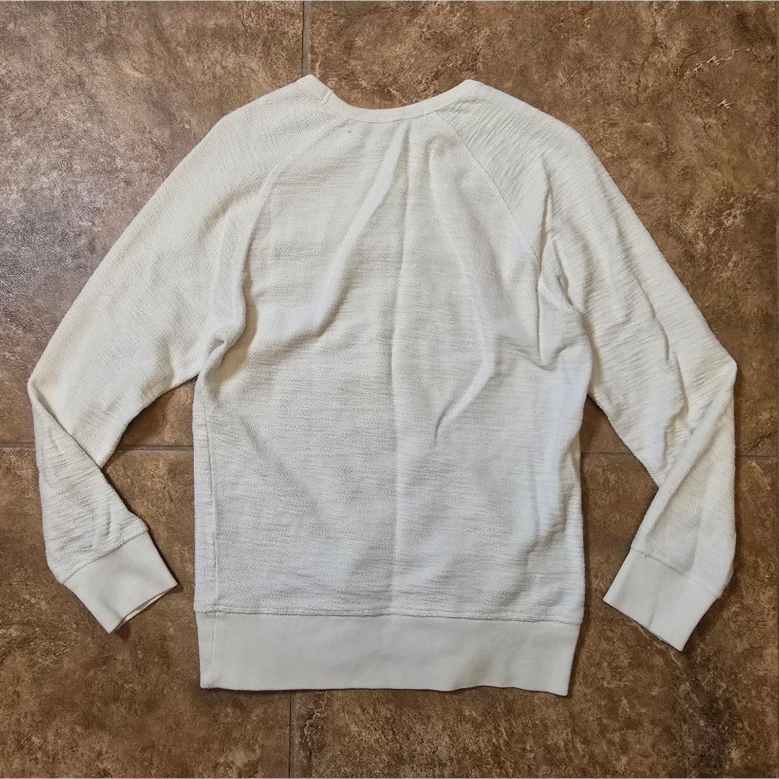 H&M Cream Textured | H&M | Sweater Long Sleeve Size S / US 4 / IT 40 - 2 Thumbnail