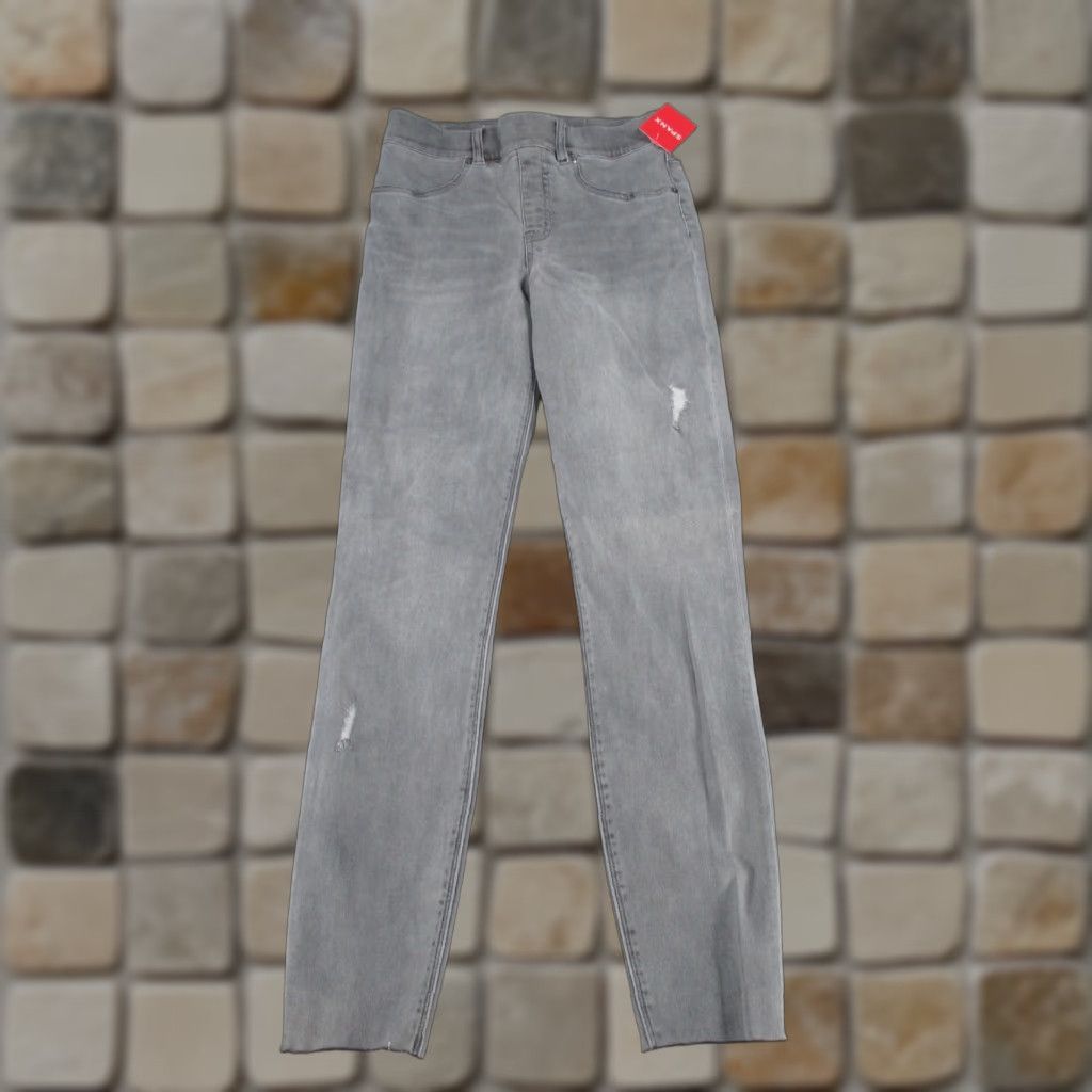 Spanx Spanx Jeggings Skinny Distressed Womens Small Gray NEW Size 28" / US 6 / IT 42 - 1 Thumbnail