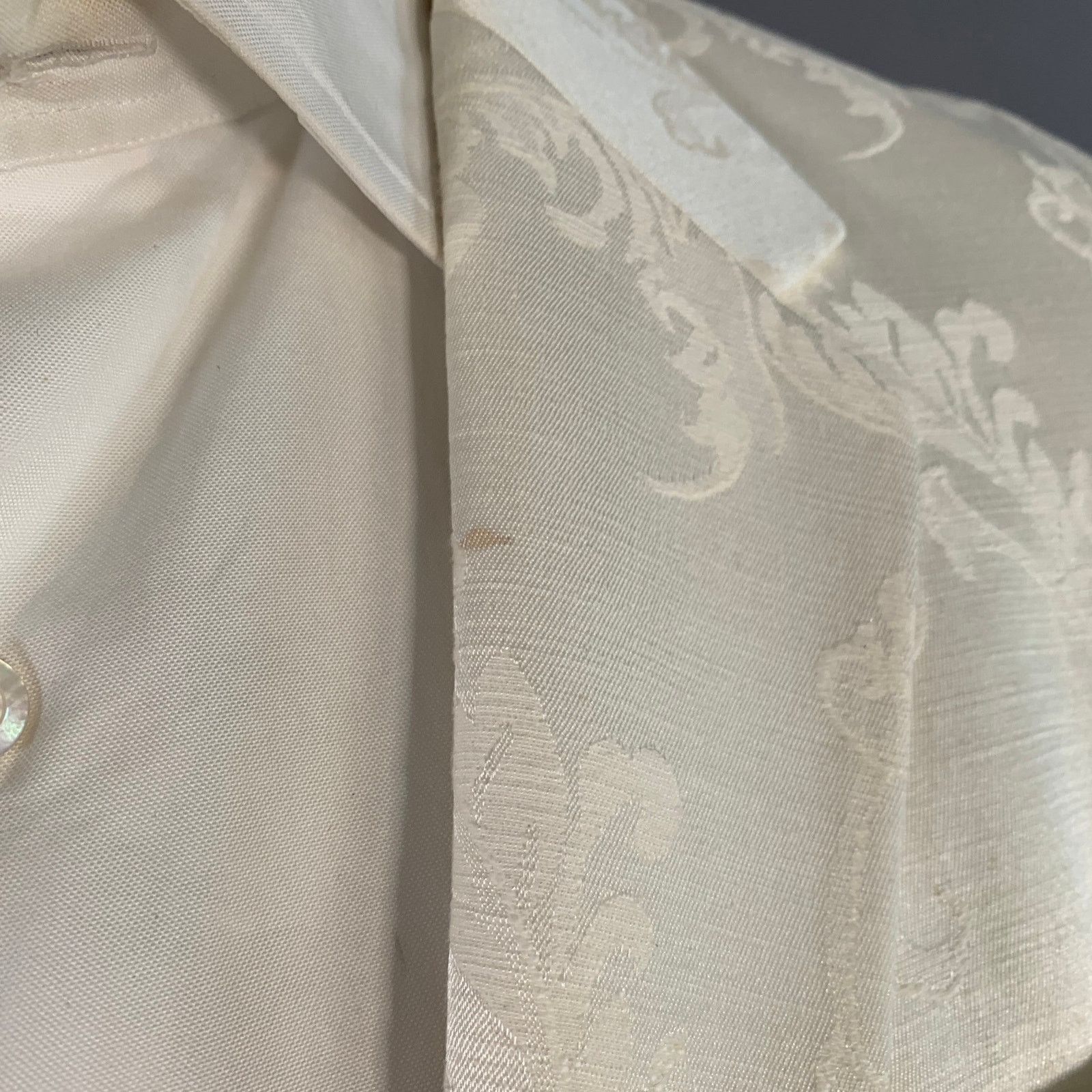 Moods of Norway MOODS OF NORWAY White Jacquard Cotton Notch Lapel Sport Coat Size 42R - 11 Thumbnail