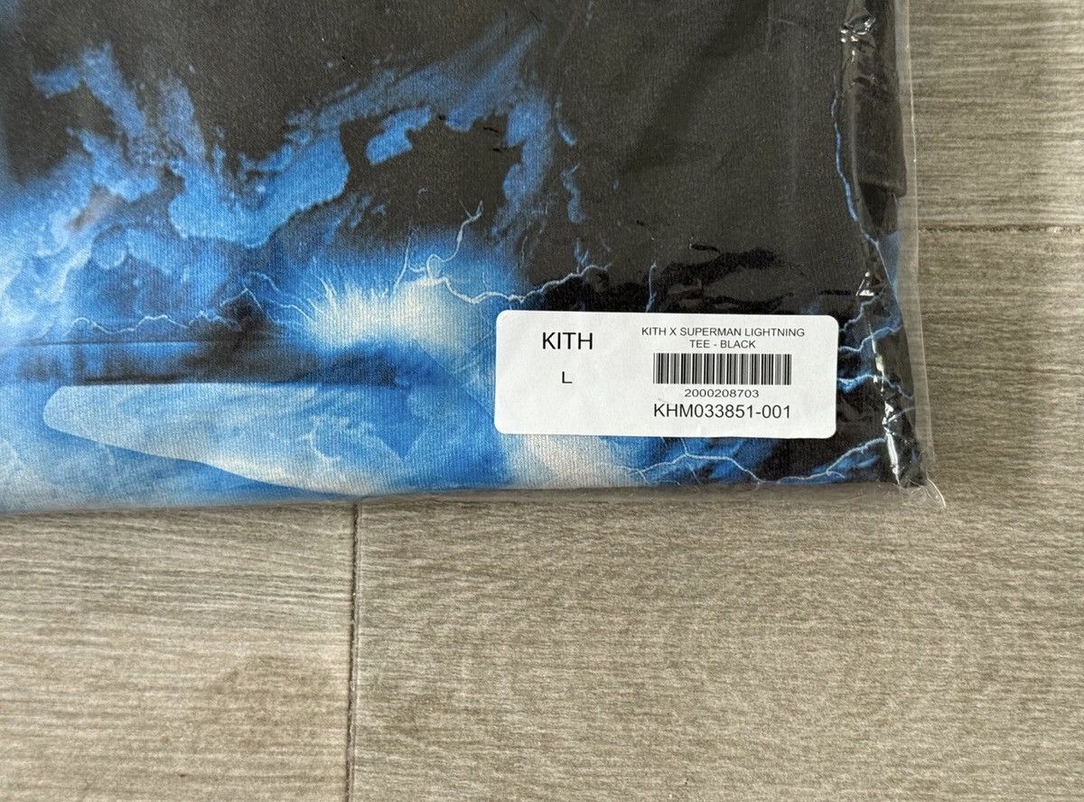 Kith KITH Superman 2025 Movie Lightning Black Vintage Tee Large Size US L / EU 52-54 / 3 - 11 Thumbnail