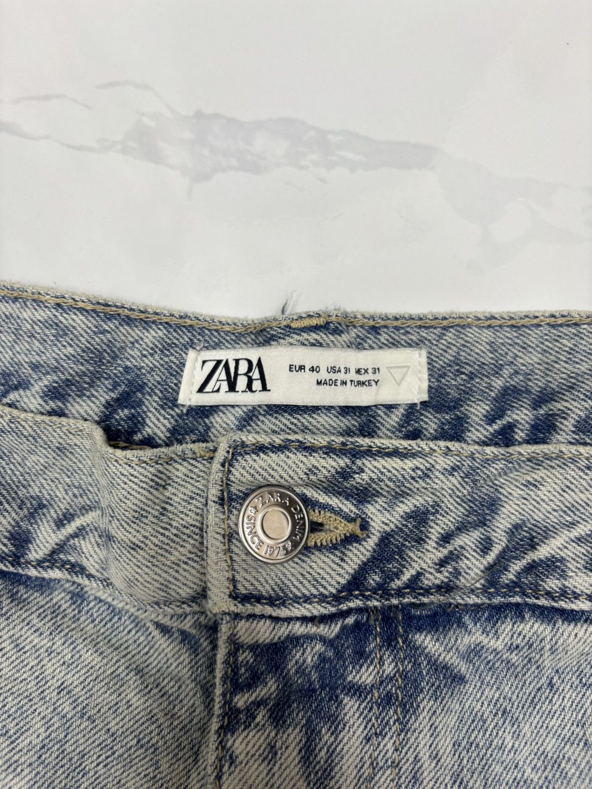 Kapital Vintage Zara Blue Wash Cargo Denim Jeans Size US 36 / EU 52 - 8 Thumbnail