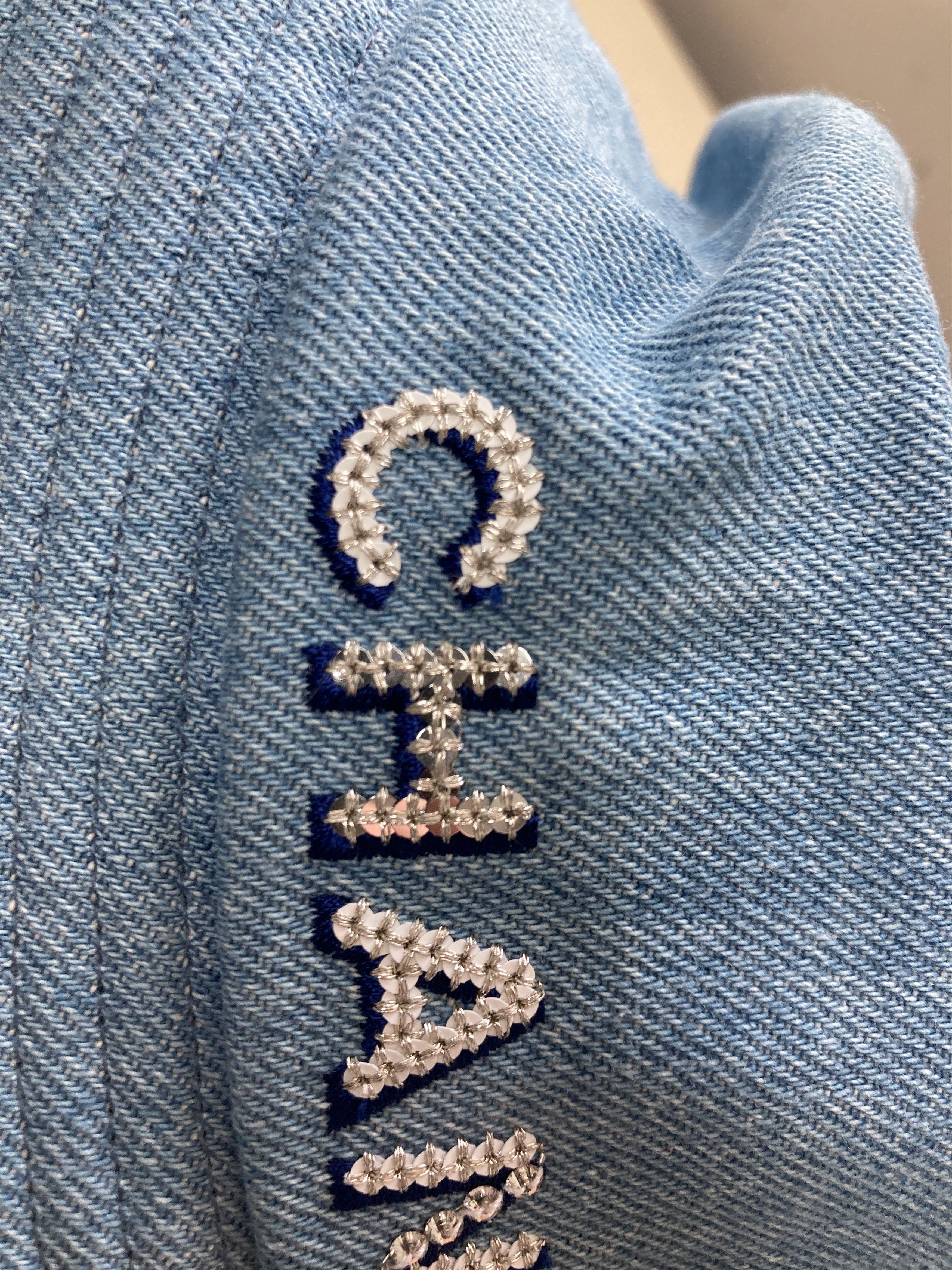 Chanel Chanel Blue Denim Sequin Letters Fisherman Hat Size ONE SIZE - 10 Thumbnail