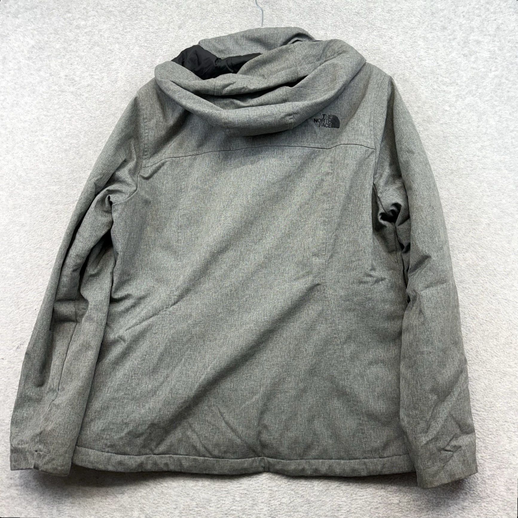 The North Face VINTAGE The North Face Windwall Women's Softshell Jacket XL Gray Zip Hooded Size XL / US 12-14 / IT 48-50 - 8 Thumbnail