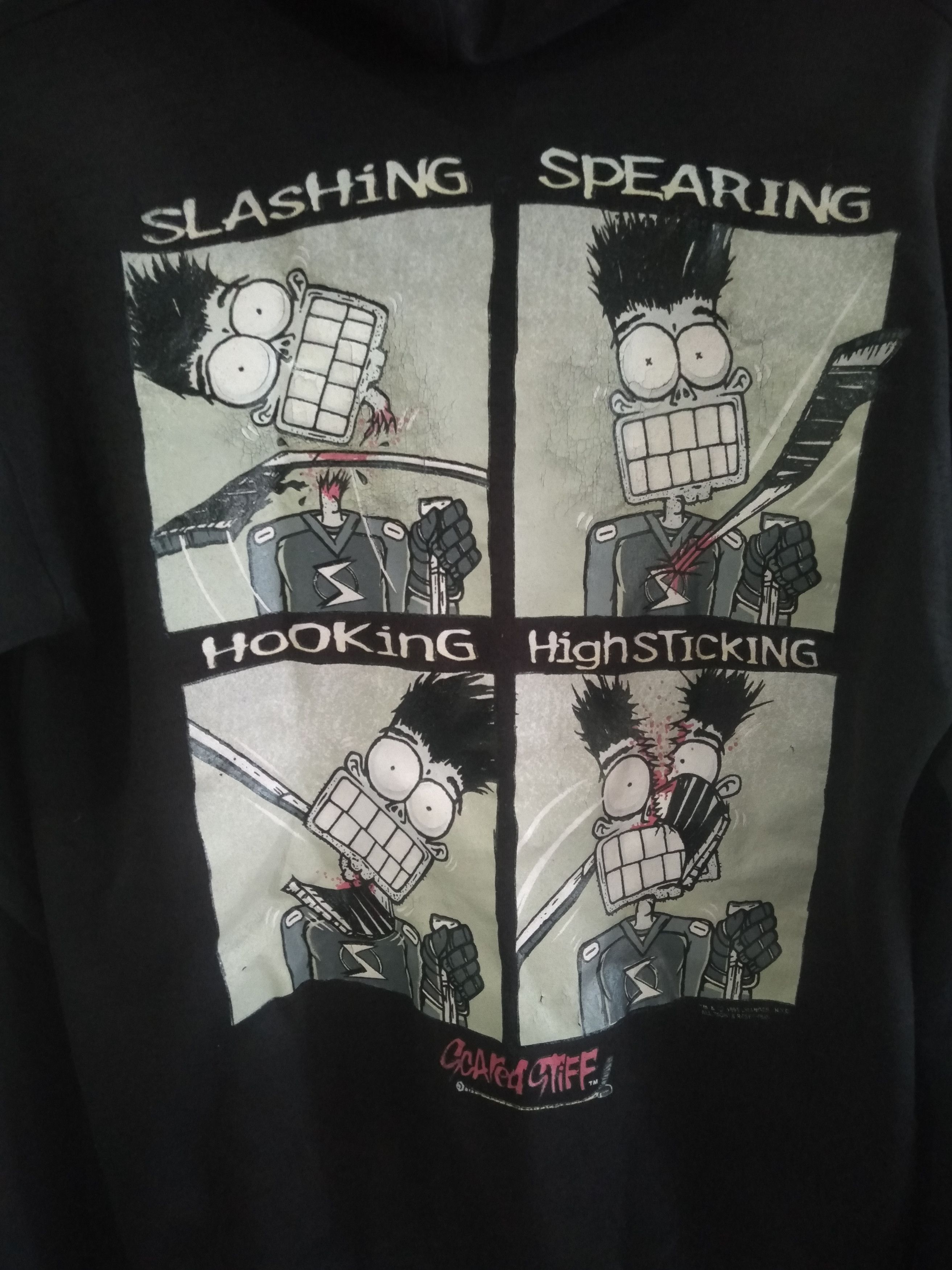 Cartoon Network × Vintage Vintage 1995 T Shirt Scared Stiff Hoodie @1995 Size US L / EU 52-54 / 3 - 6 Thumbnail