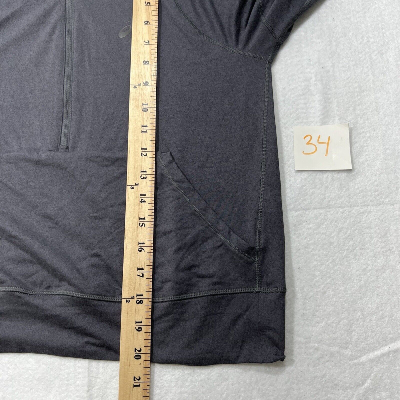Asics Asics XS 1/2 Zip Hoodie Athletic Running Logo Sweatshirt Size XS / US 0-2 / IT 36-38 - 8 Thumbnail