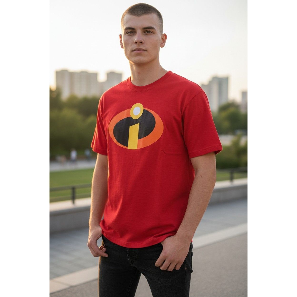 Other Official Disney Pixar The Incredibles Logo Red T-Shirt, Unis Size US M / EU 48-50 / 2 - 1 Thumbnail