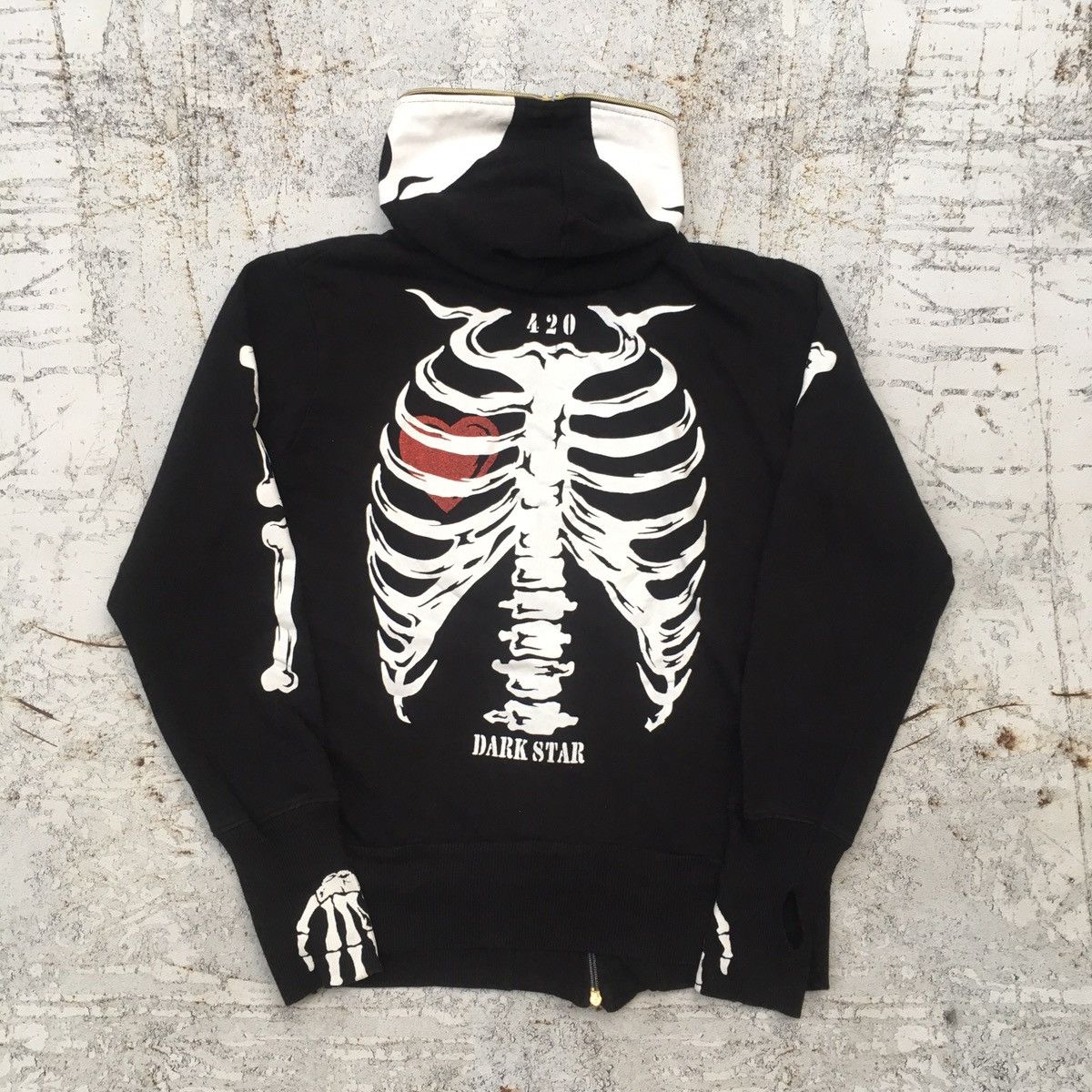 14th Addiction × If Six Was Nine × Le Grande Bleu (L.G.B.) Dangerous Warning Skeleton Full Zip ifsixwasnine LGB Size US L / EU 52-54 / 3 - 10 Thumbnail